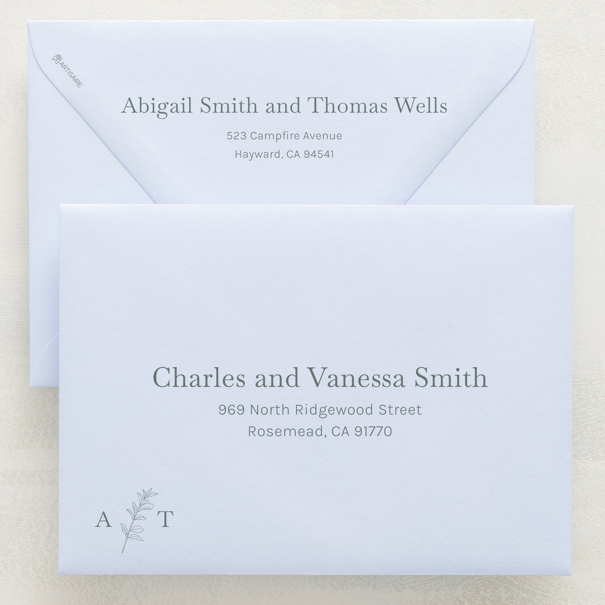 Embellished Addressed Envelopes