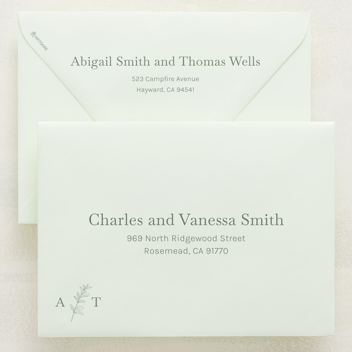 Embellished Addressed Envelopes