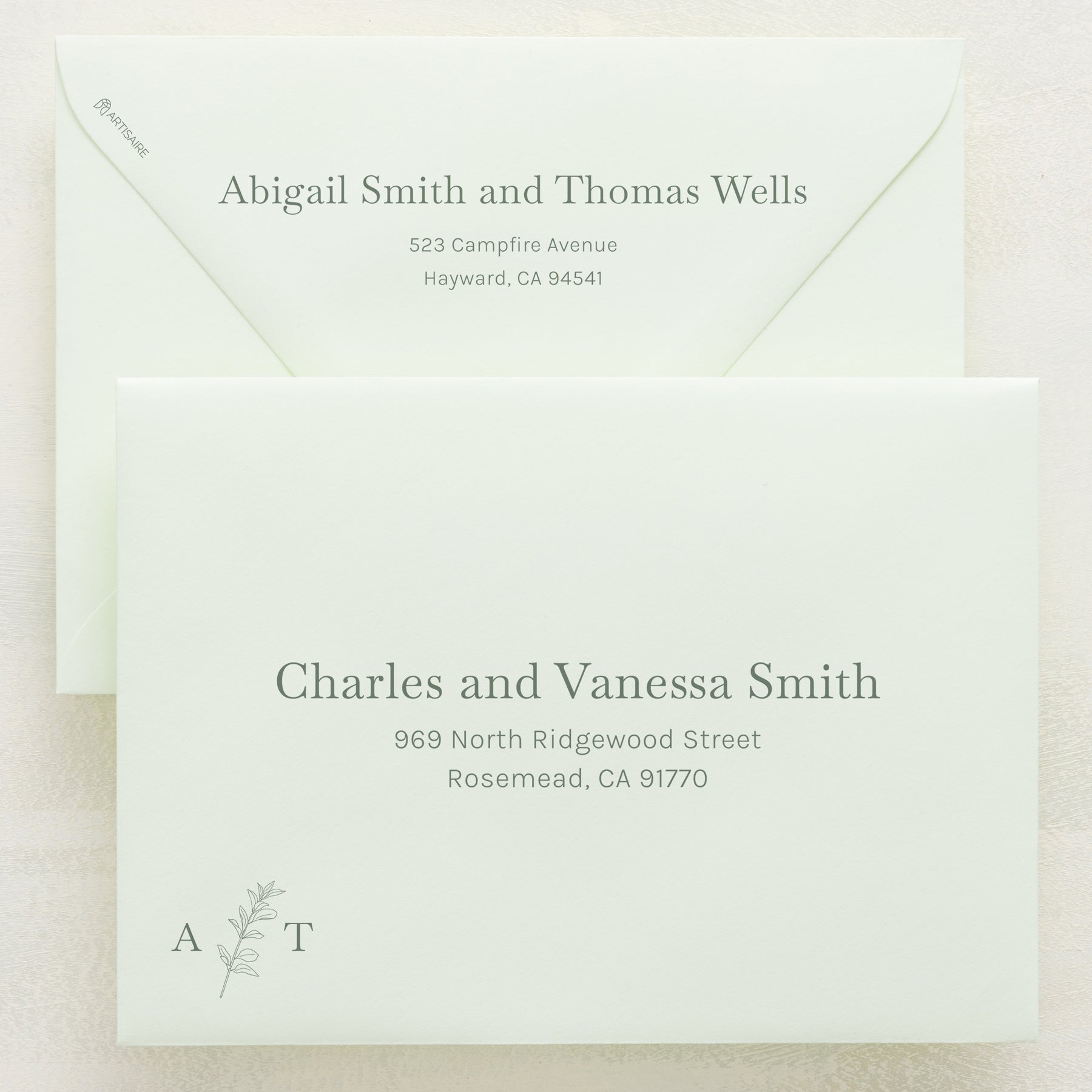 Embellished Addressed Envelopes