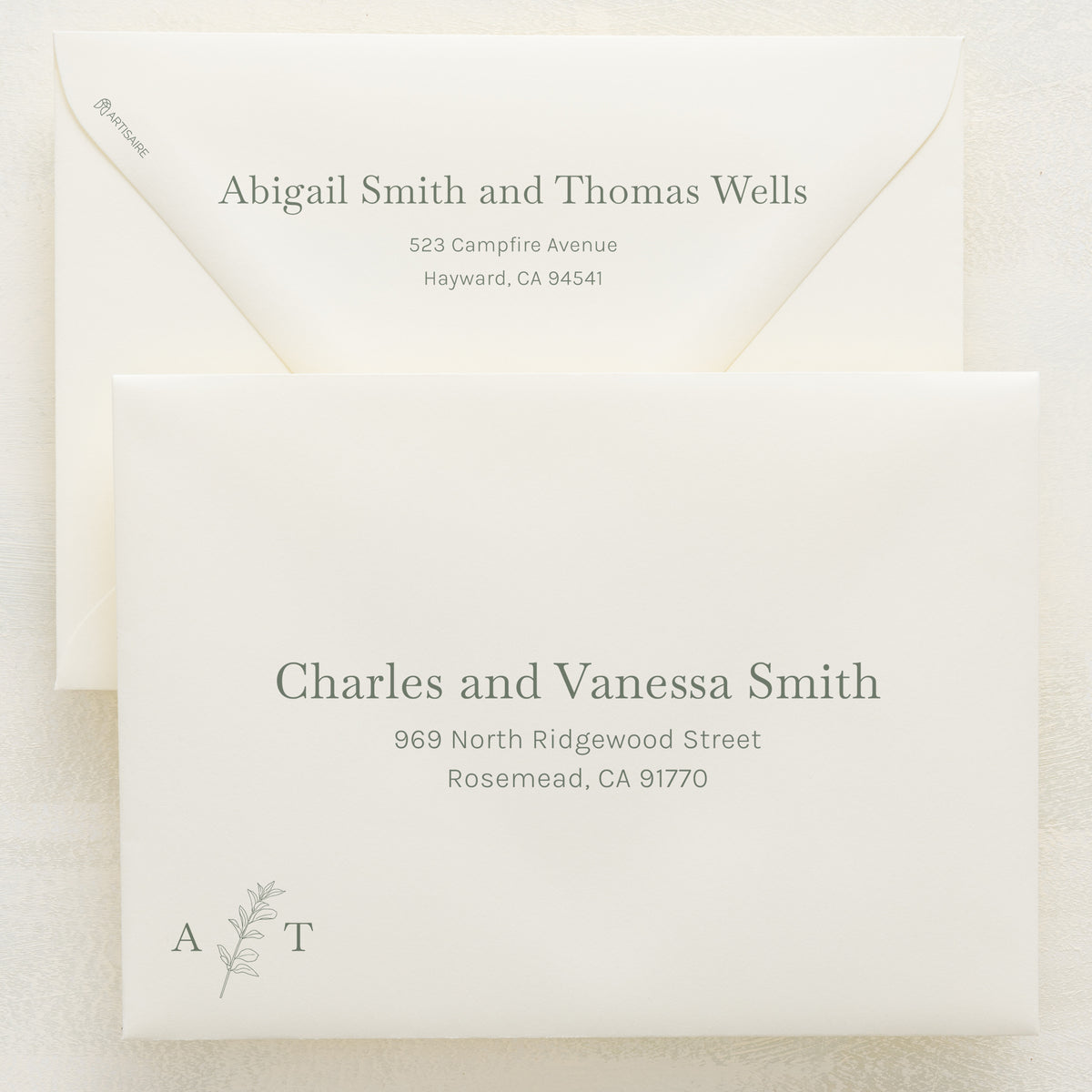 Embellished Addressed Envelopes