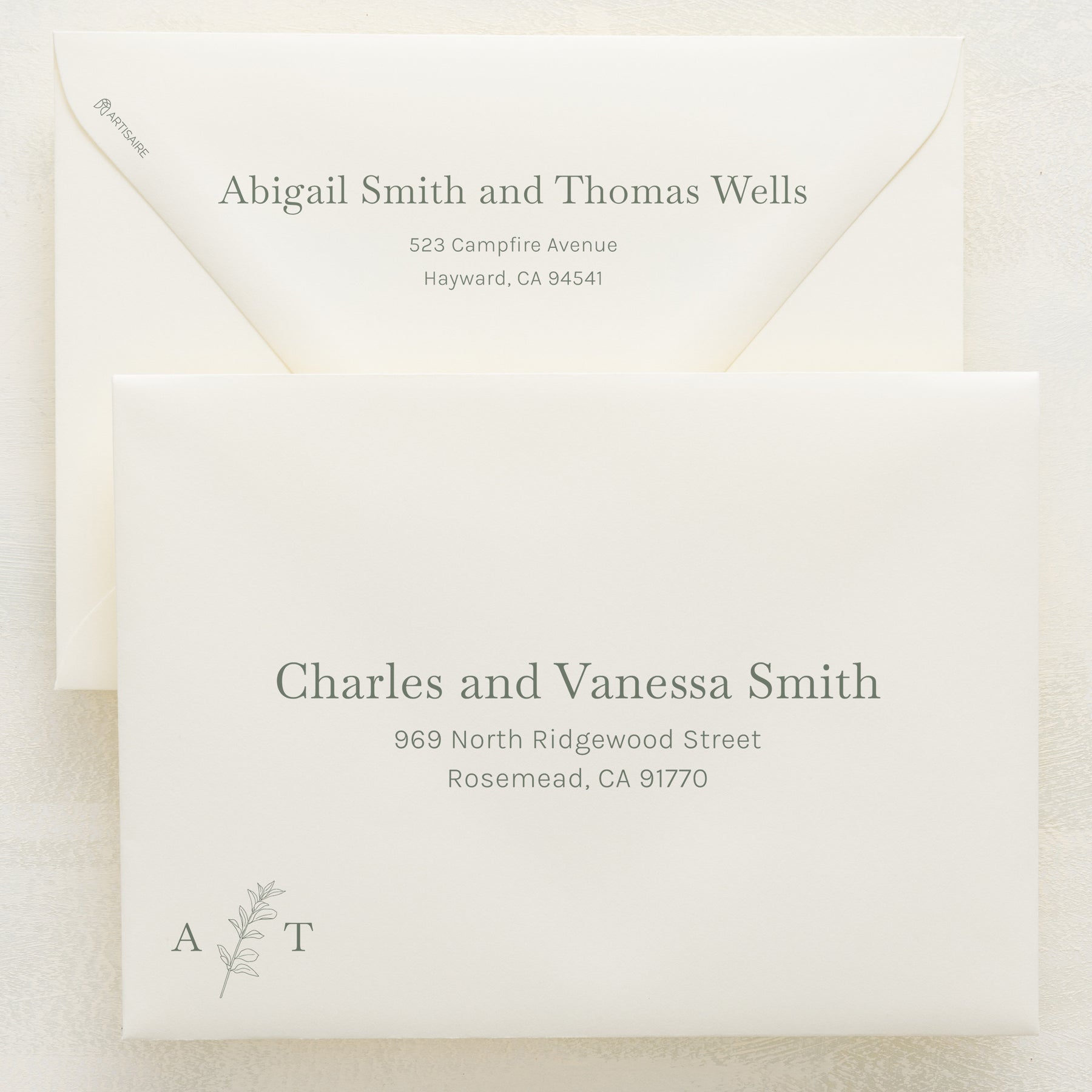 Embellished Addressed Envelopes