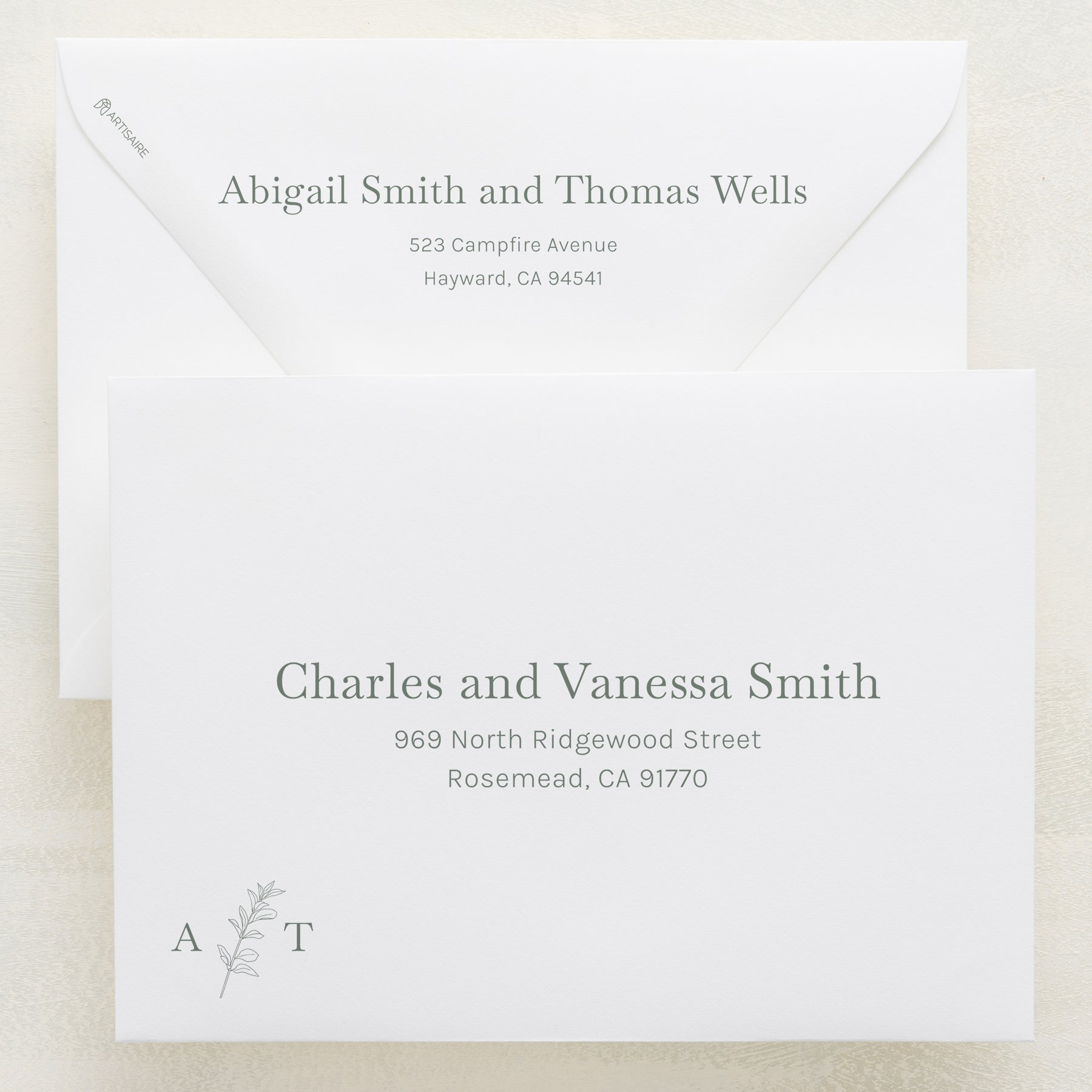 Embellished Addressed Envelopes