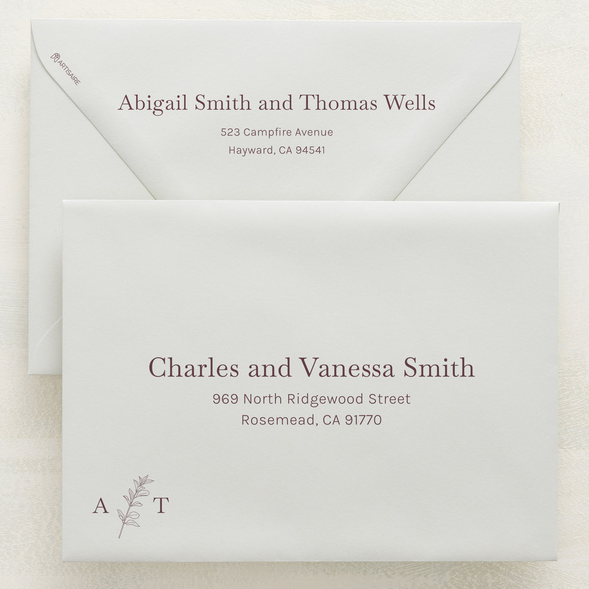 Embellished Addressed Envelopes