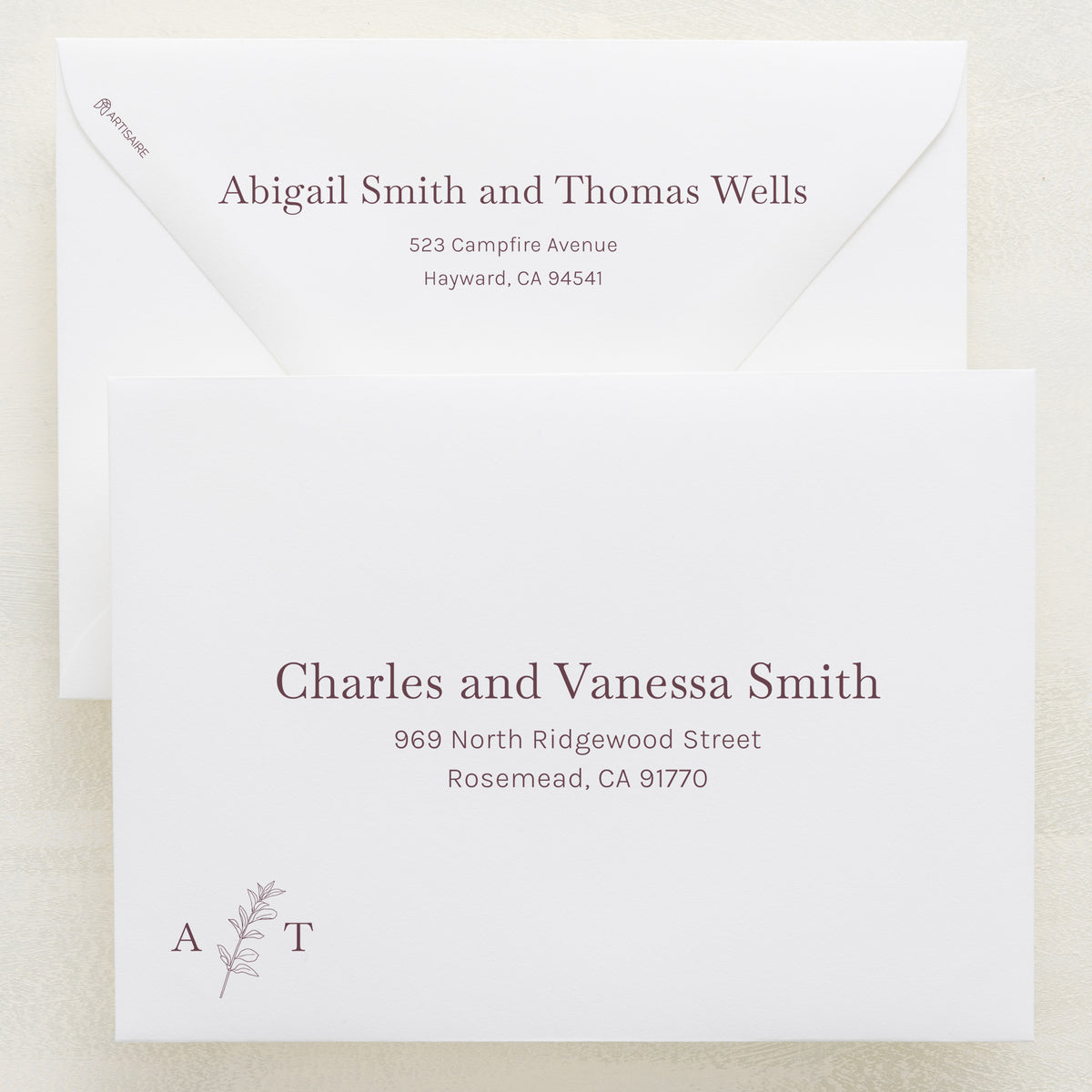 Embellished Addressed Envelopes