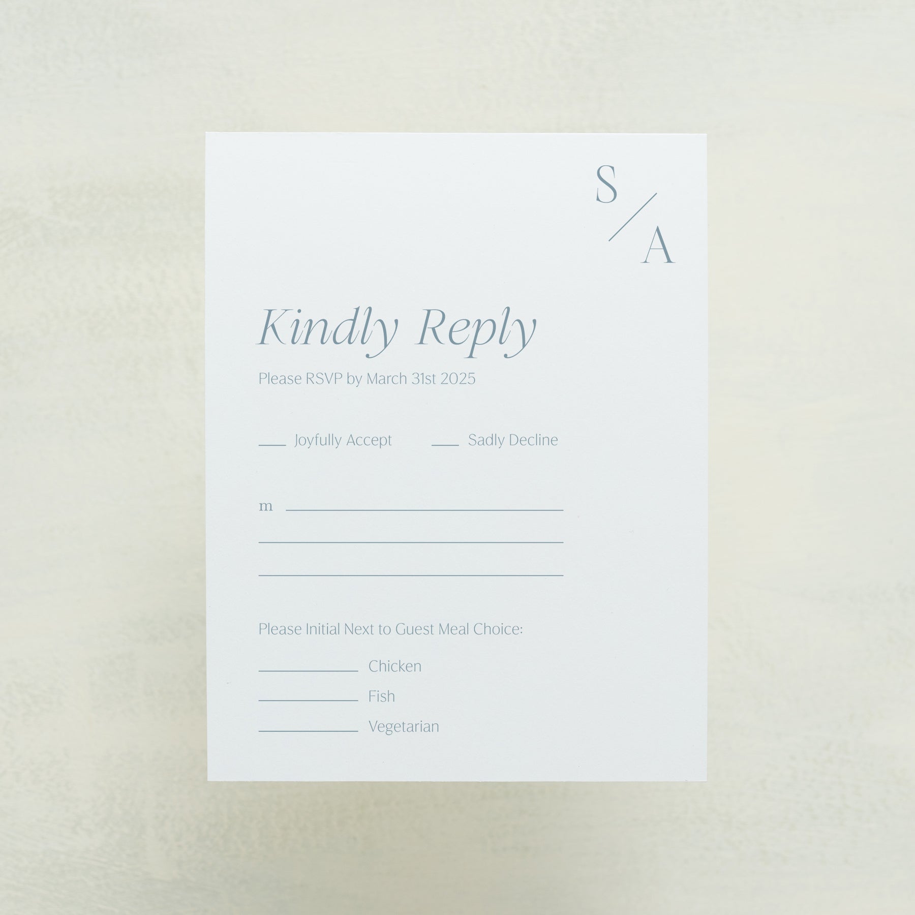 Serendipity RSVP Cards