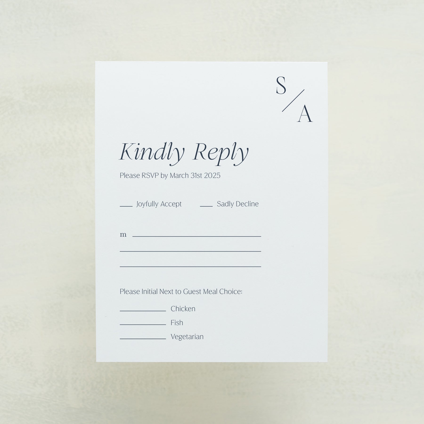 Serendipity RSVP Cards