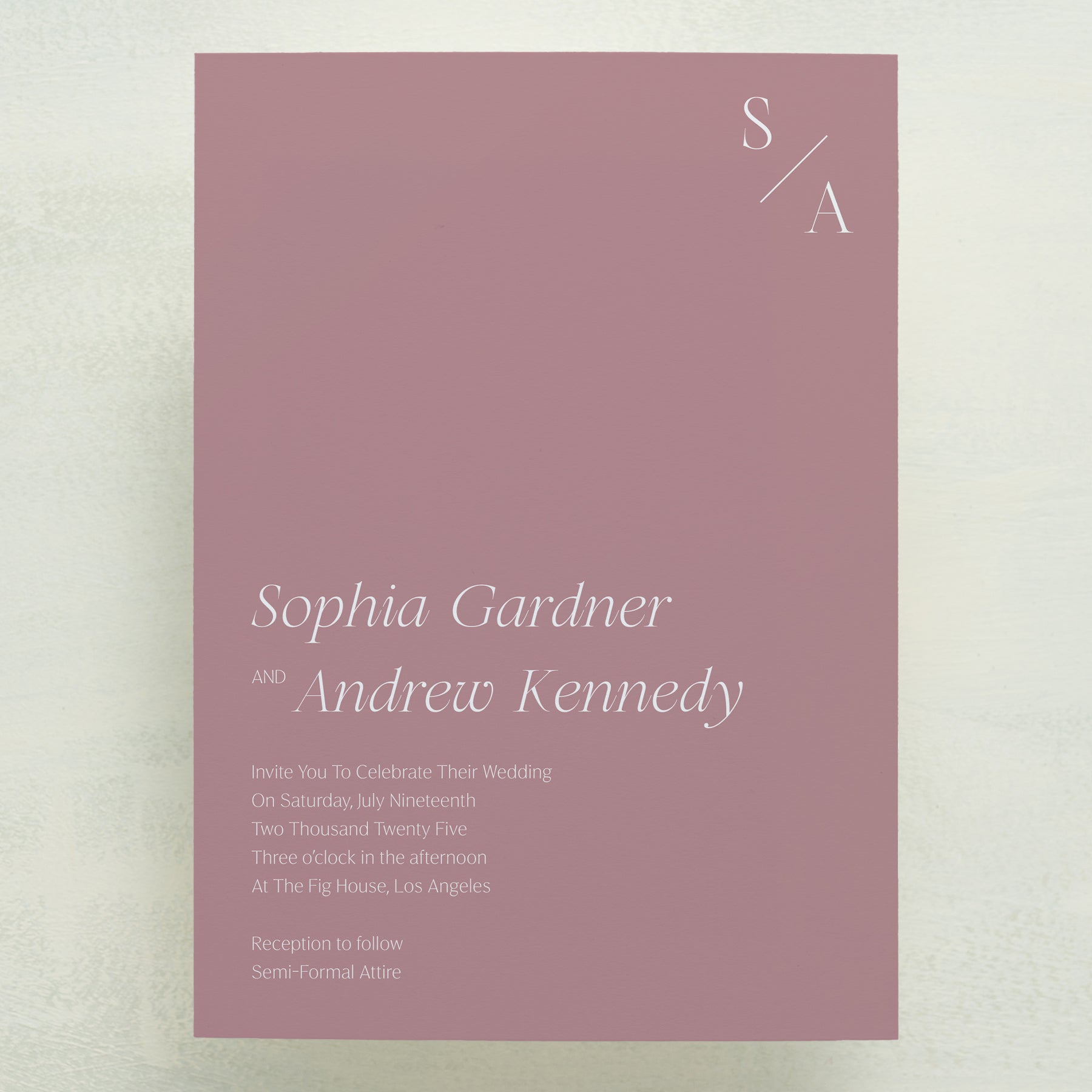 (Sample) Serendipity Wedding Invitations