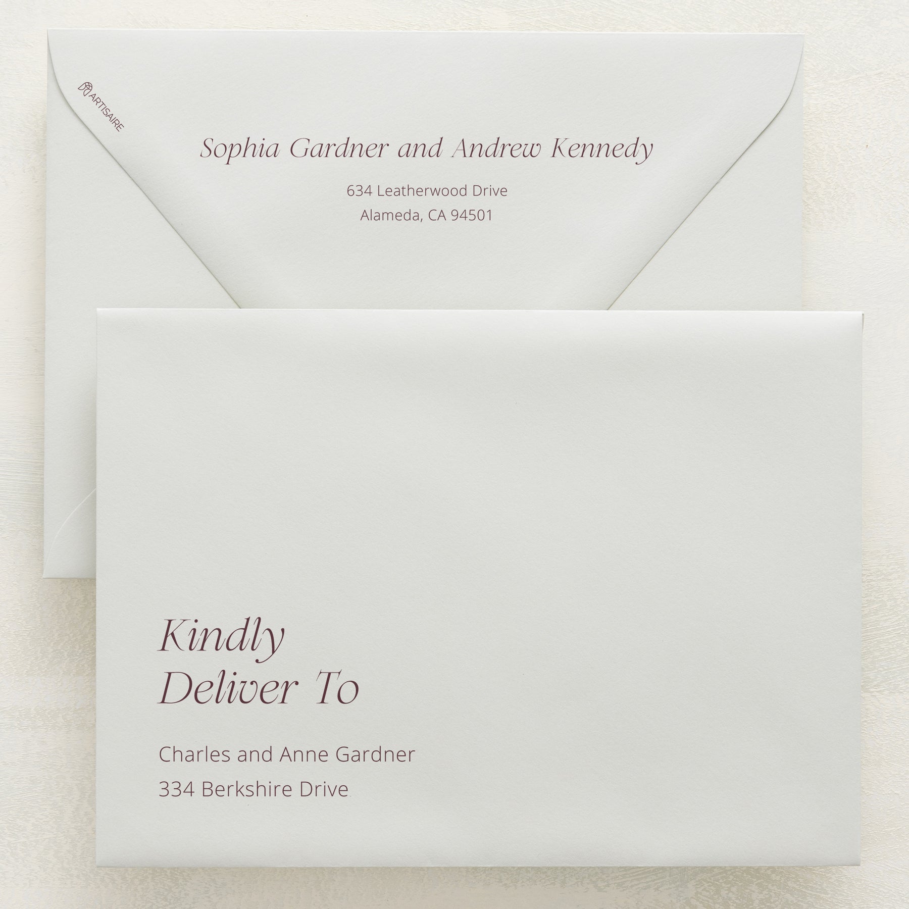 (Sample) Serendipity Addressed Envelopes