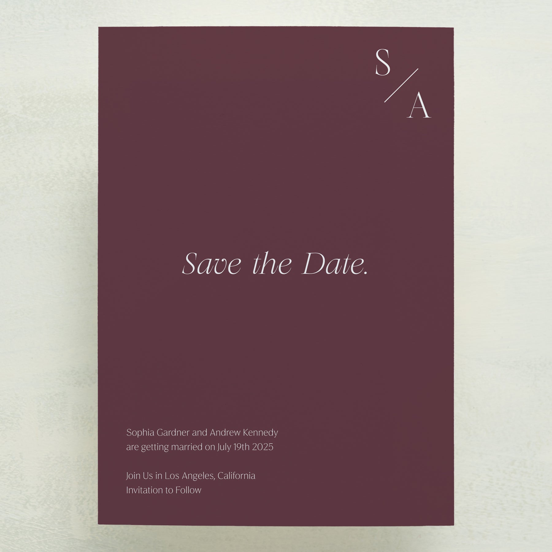 (Sample) Serendipity Save The Date