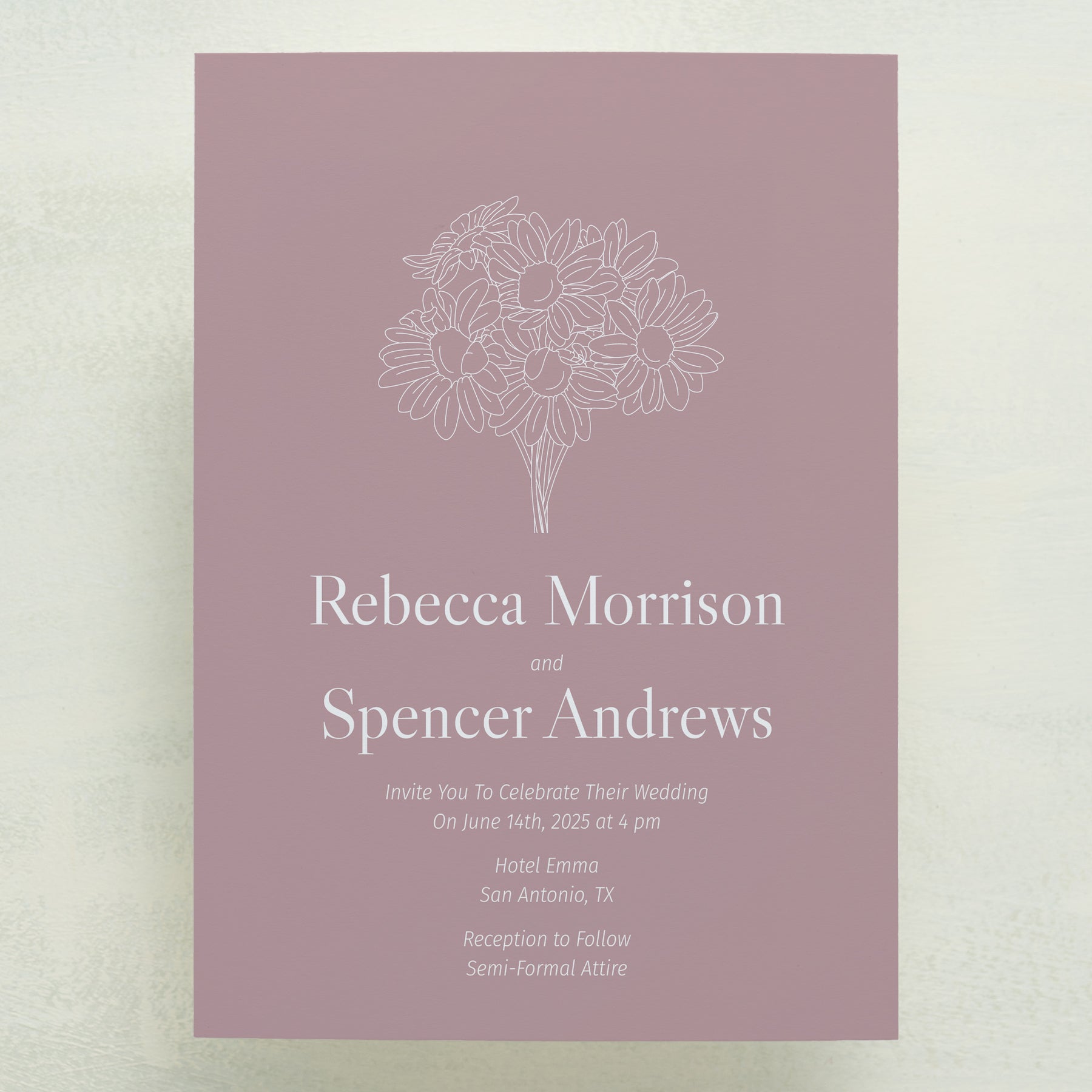 (Sample) Coming Home Wedding Invitations