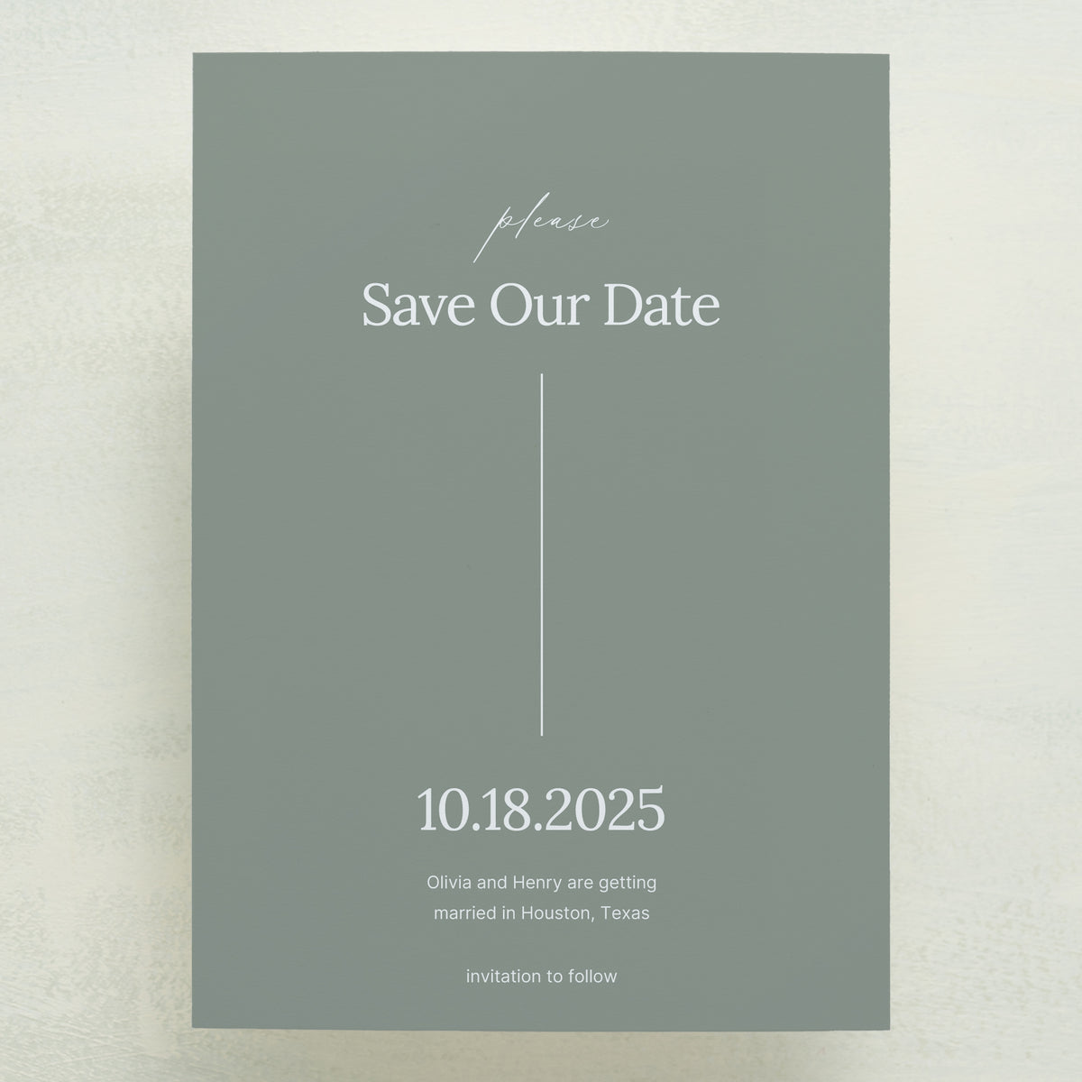 Intention Save The Date