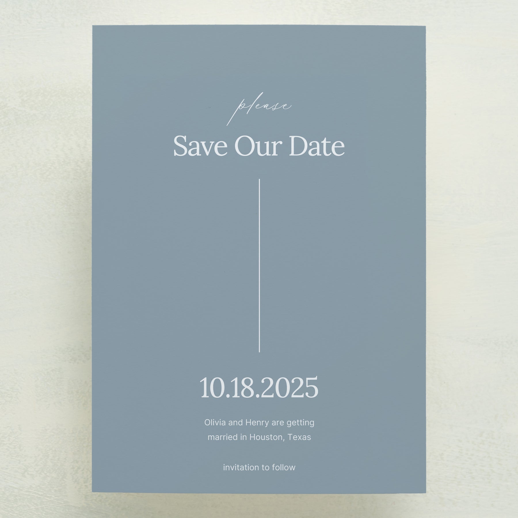 (Sample) Intention Save The Date