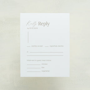 Intention RSVP Cards