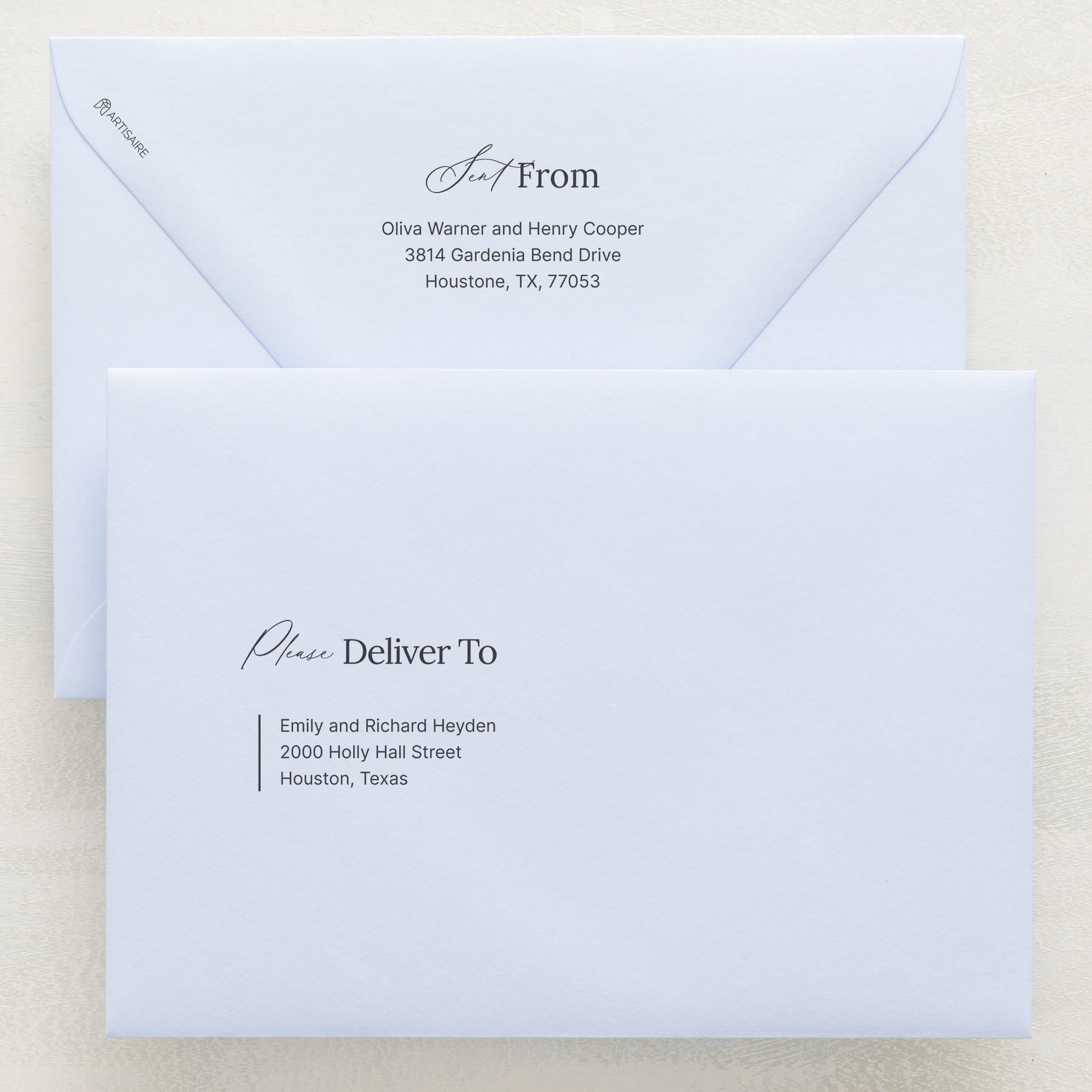 Intention Addressed Envelopes