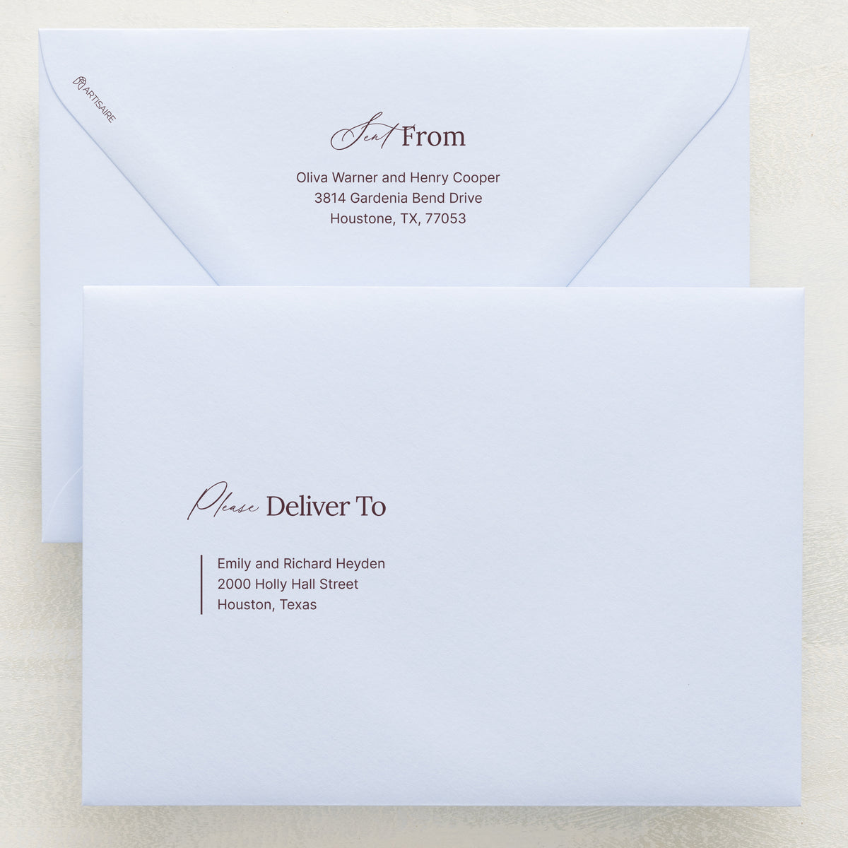 Intention Addressed Envelopes