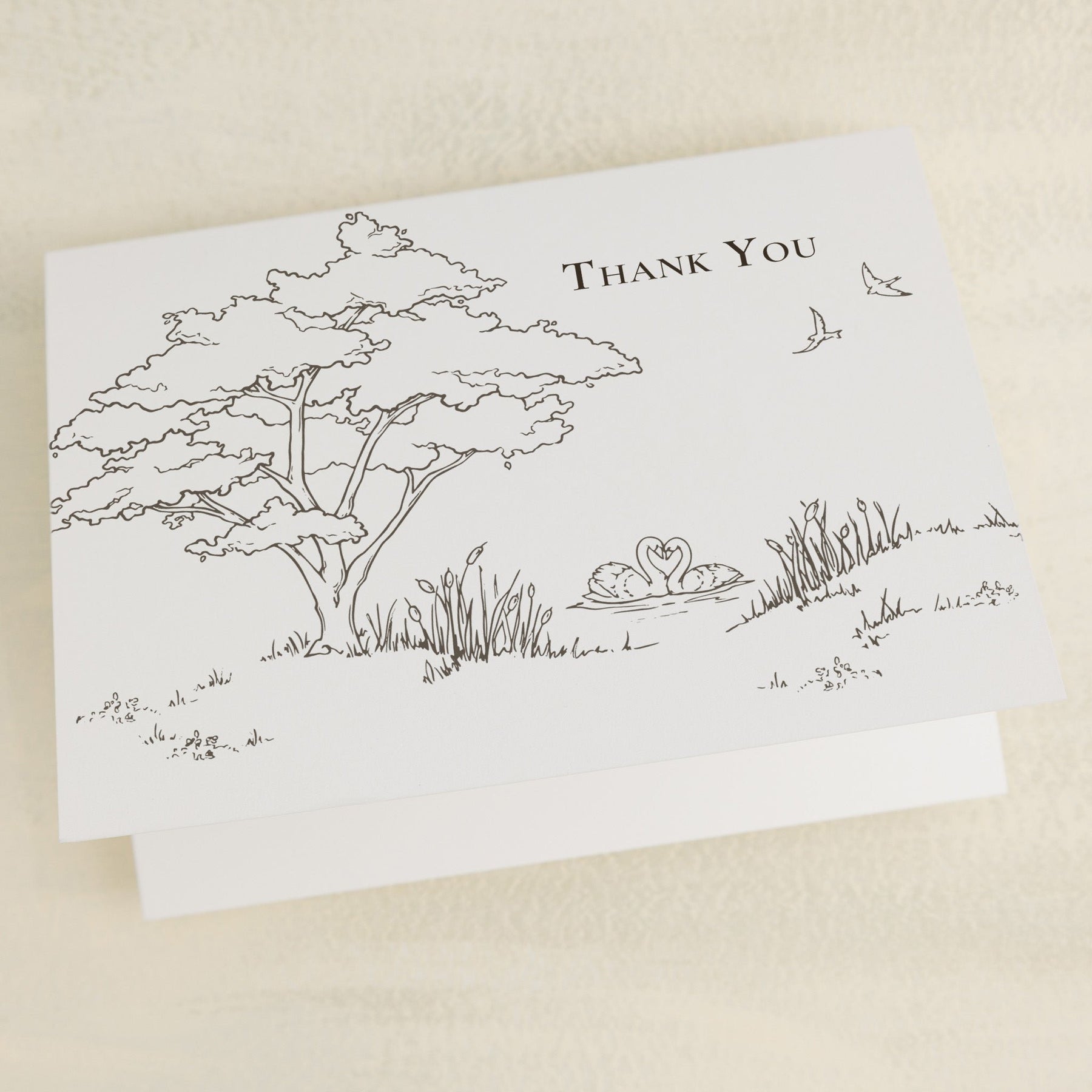 Swan Lake Thank You Cards