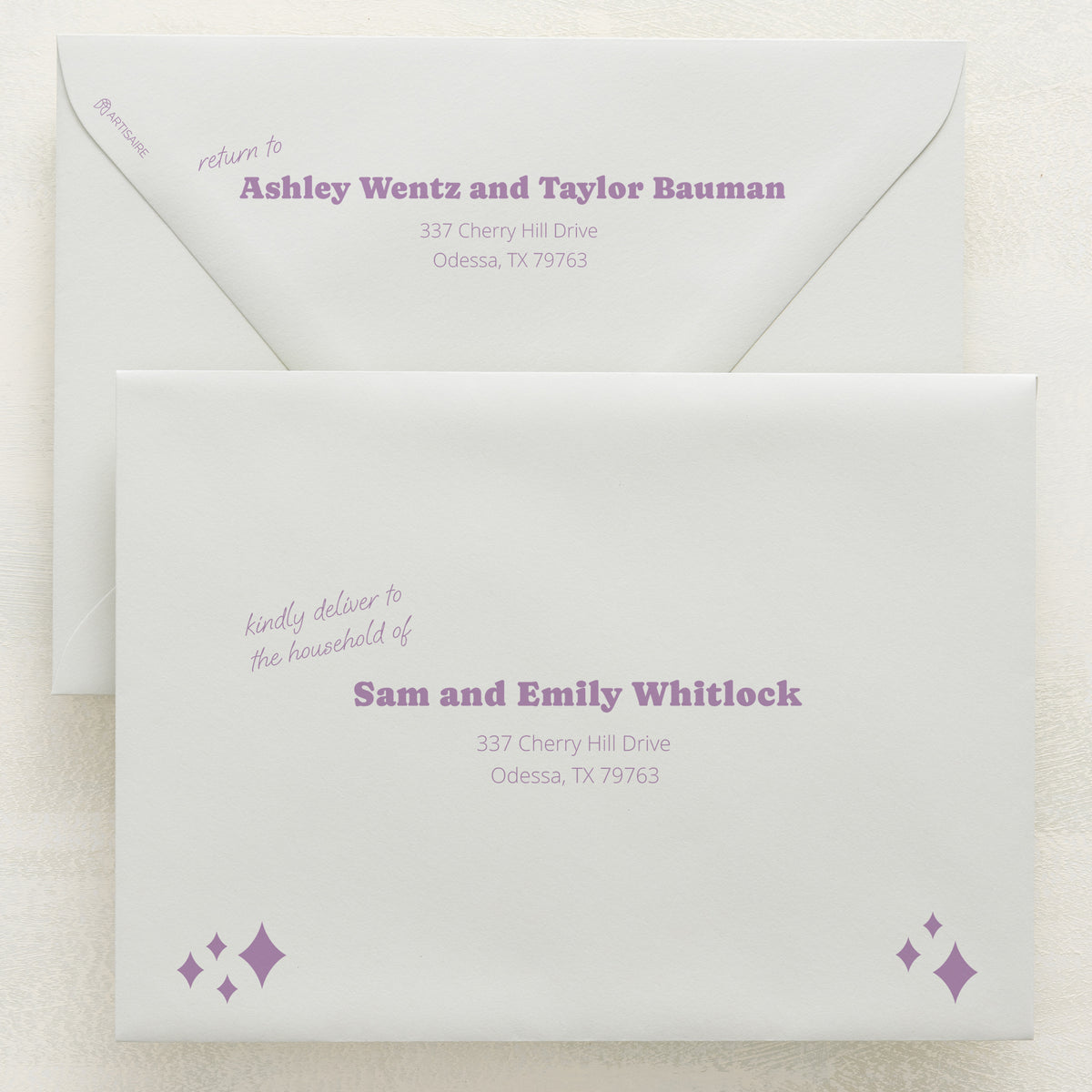 Wedlibs Addressed Envelopes