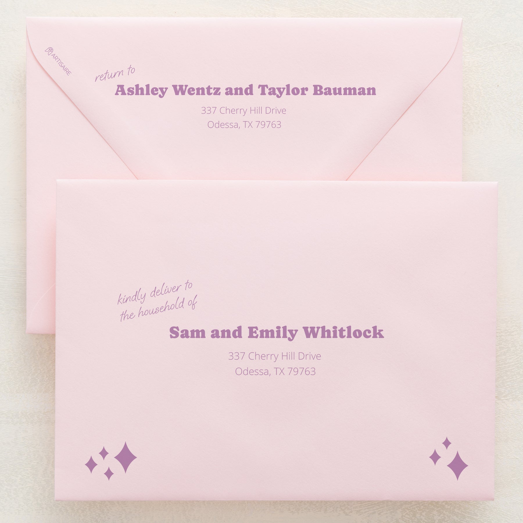 (Sample) Wedlibs Addressed Envelopes