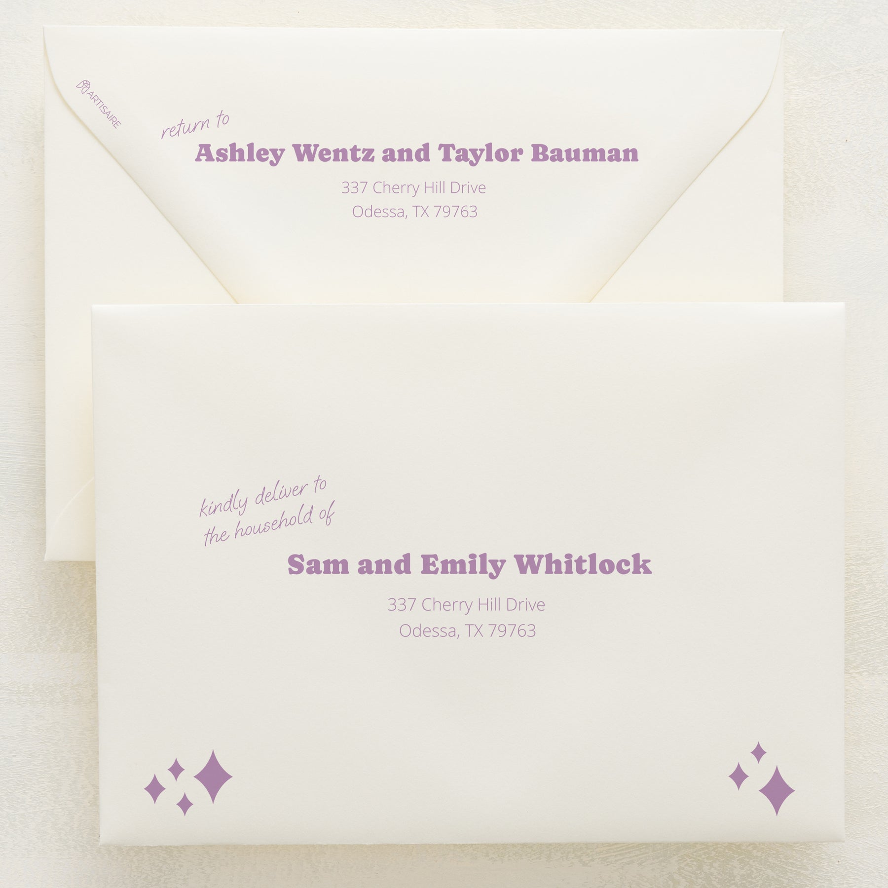 (Sample) Wedlibs Addressed Envelopes