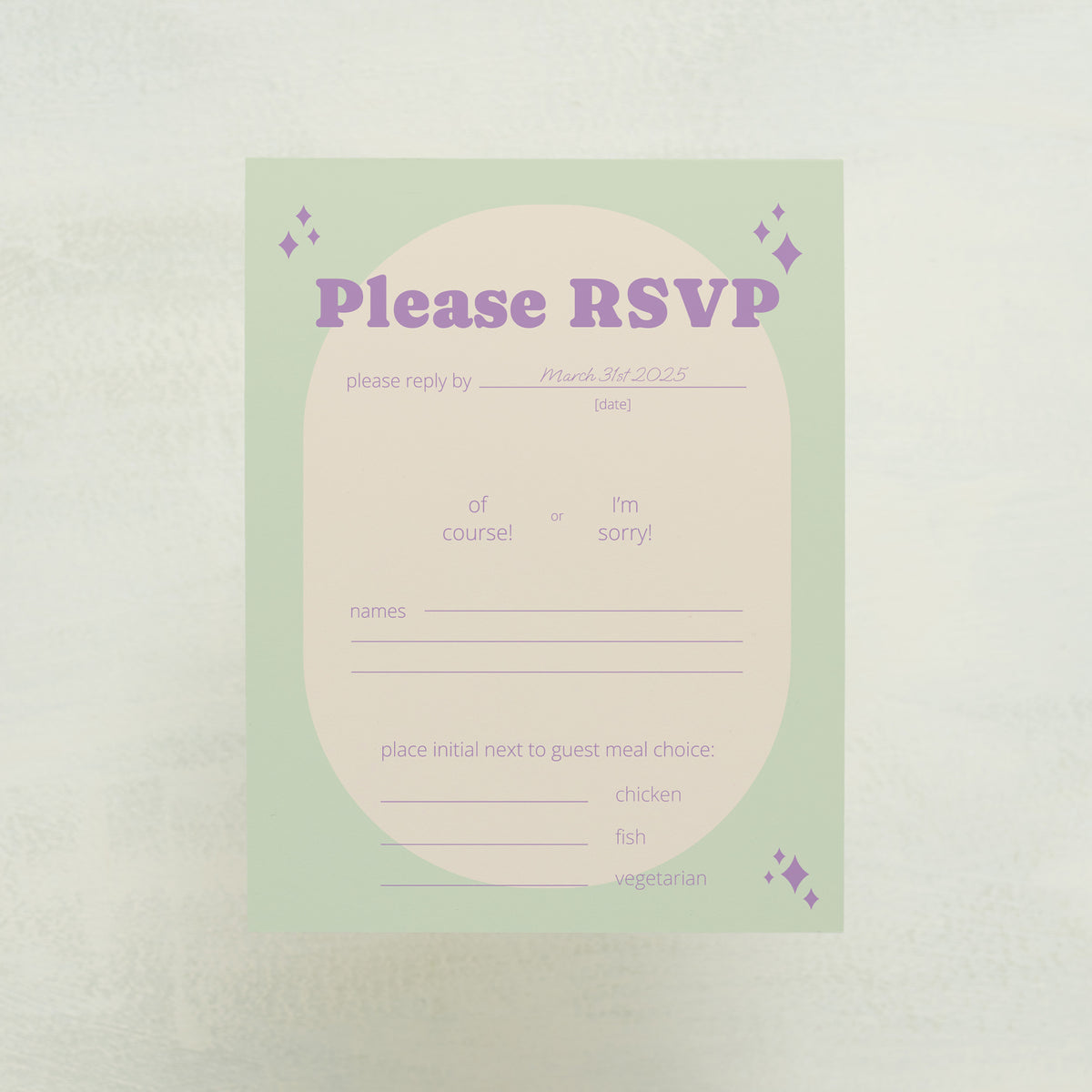 Wedlibs RSVP Cards