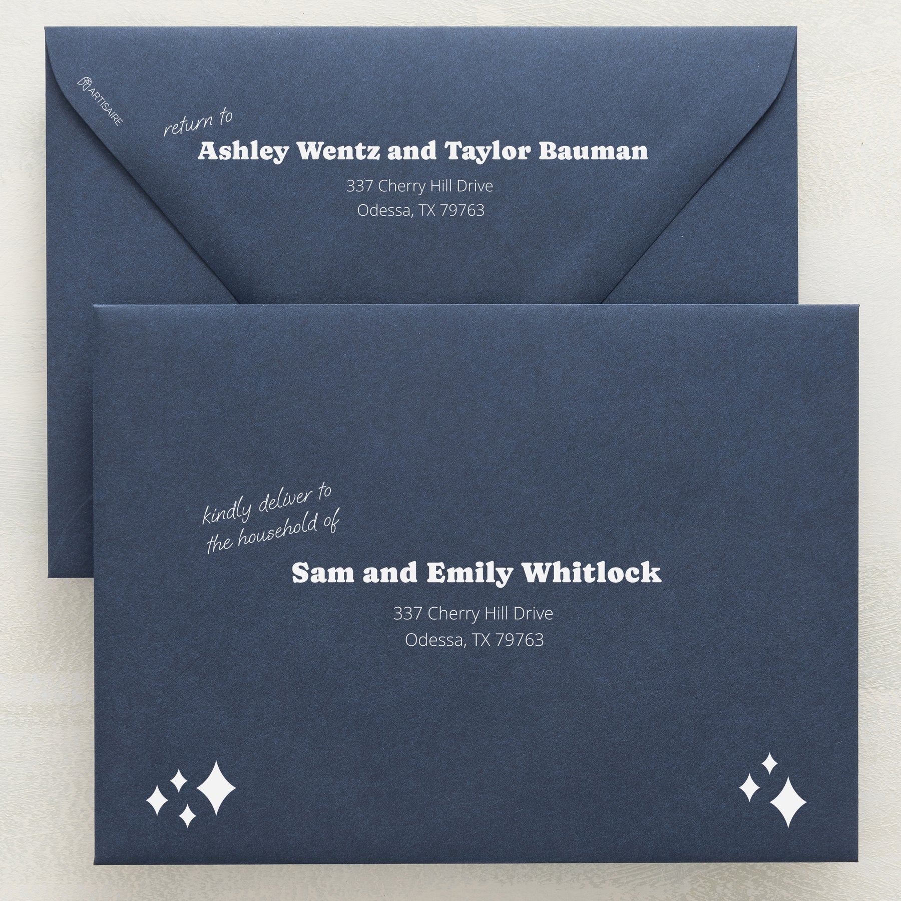 (Sample) Wedlibs Addressed Envelopes