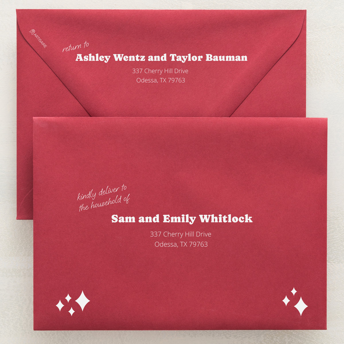 Wedlibs Addressed Envelopes