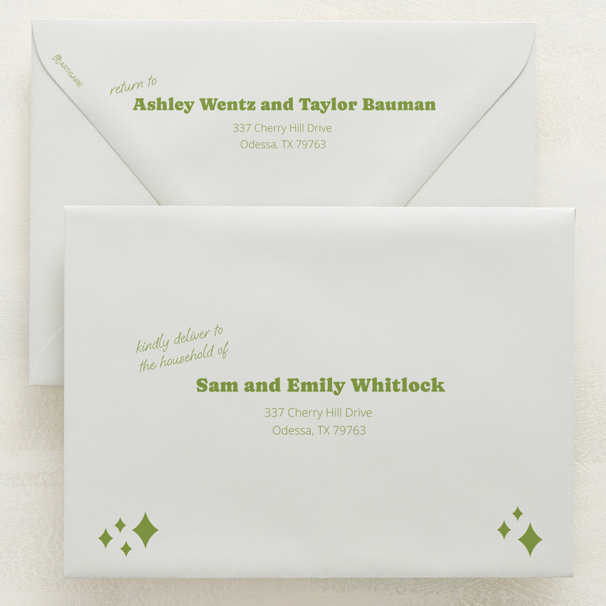 Wedlibs Addressed Envelopes