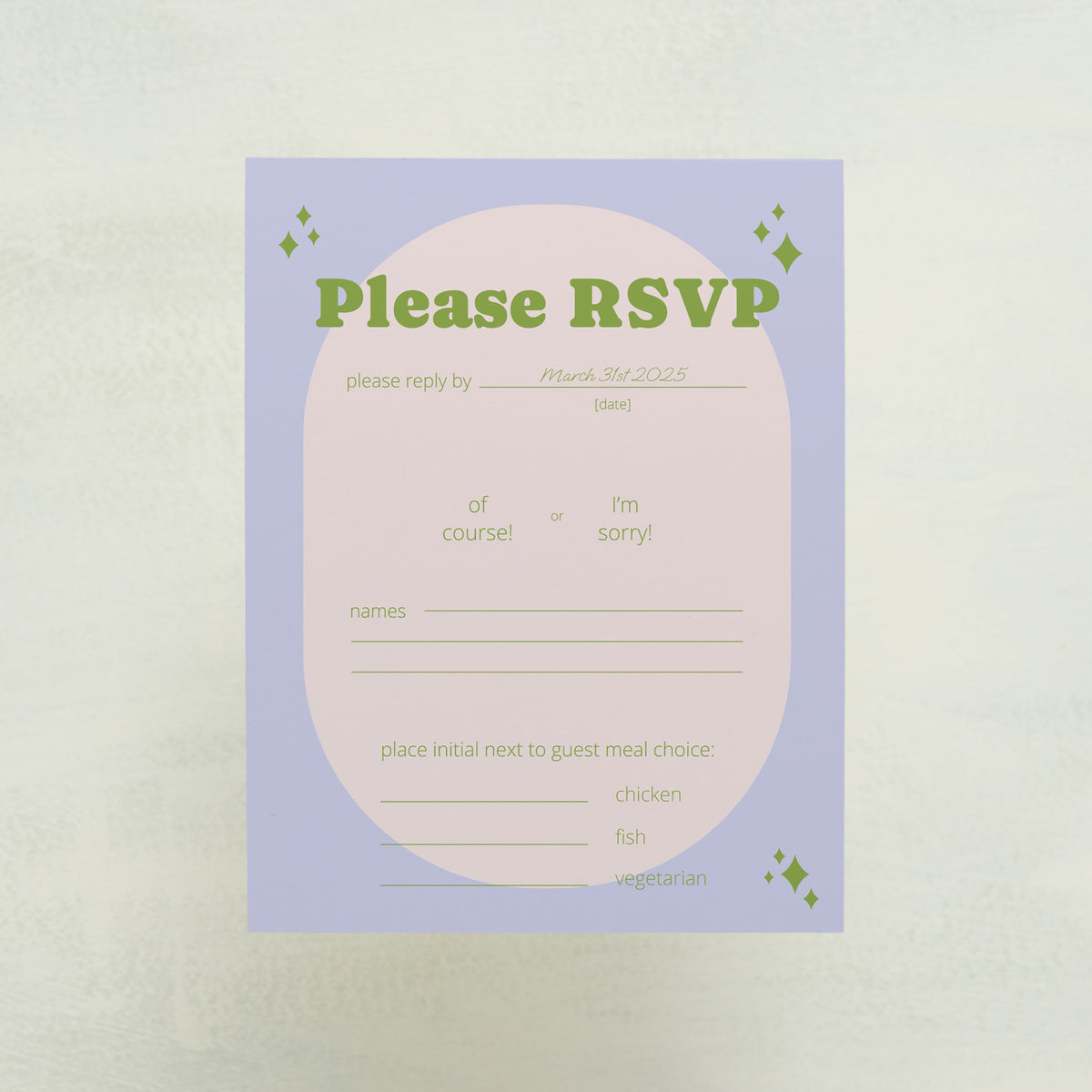 Wedlibs RSVP Cards