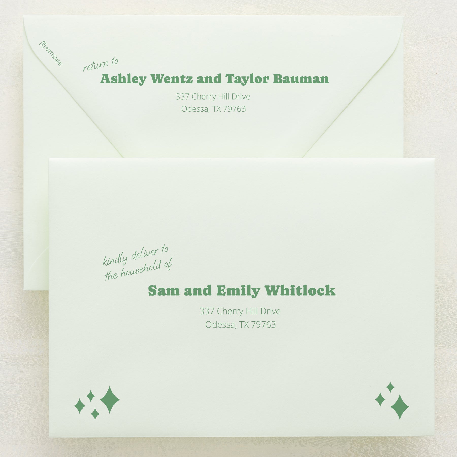 (Sample) Wedlibs Addressed Envelopes