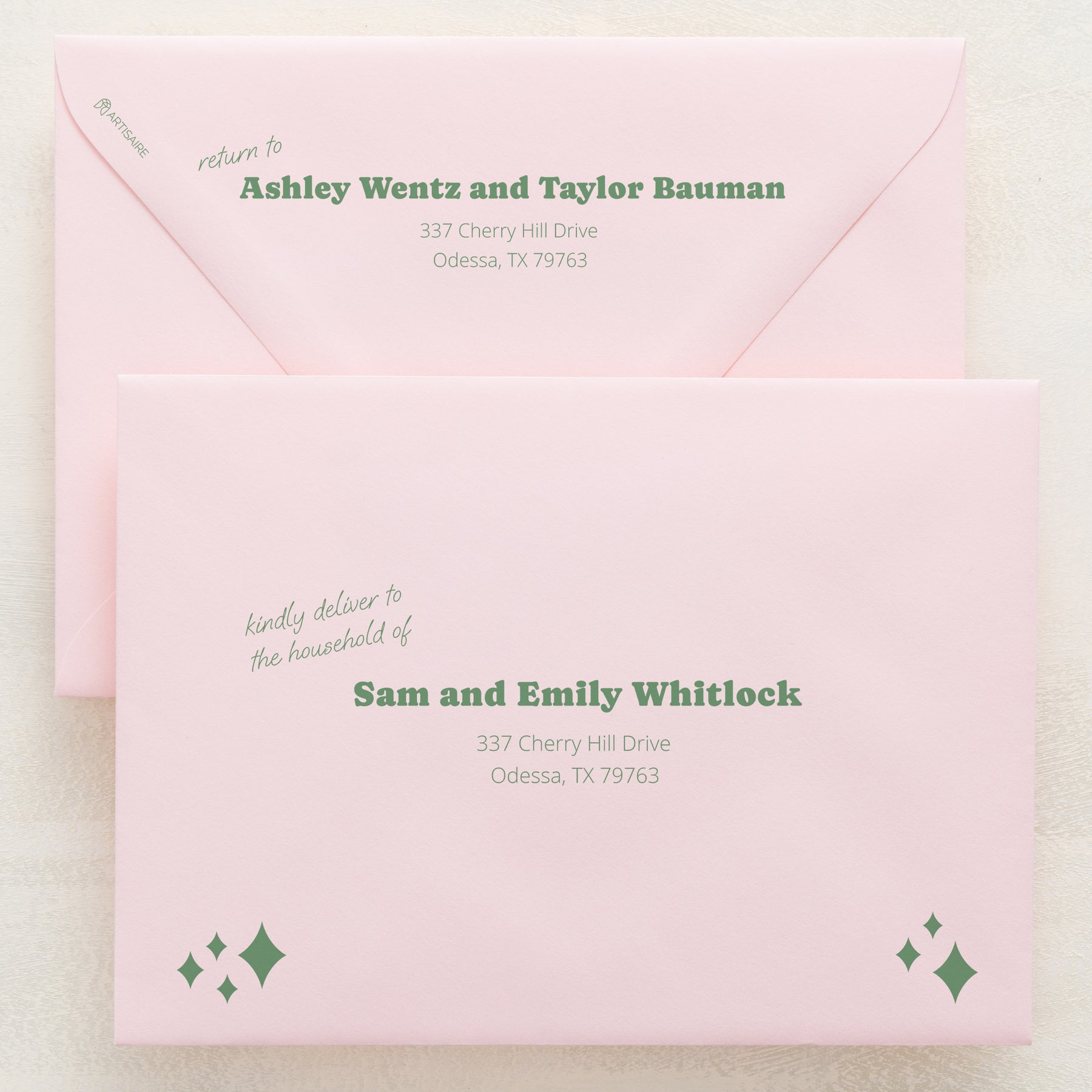 (Sample) Wedlibs Addressed Envelopes