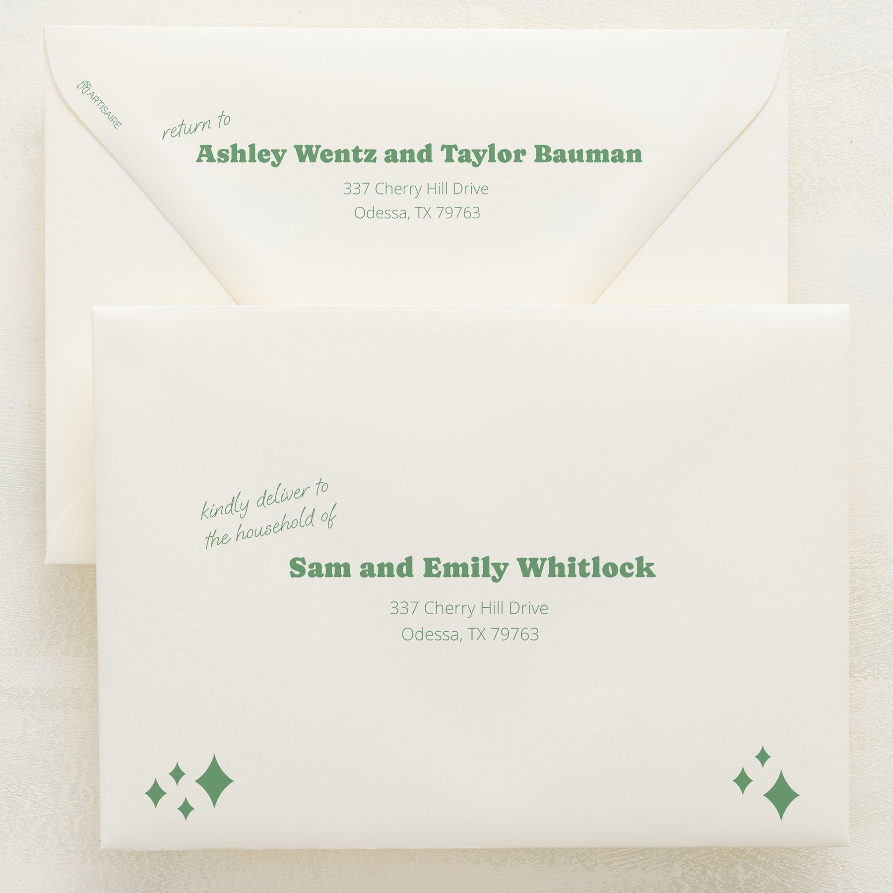 (Sample) Wedlibs Addressed Envelopes