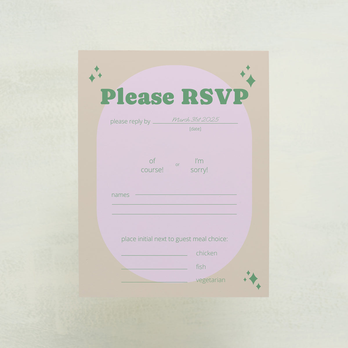 Wedlibs RSVP Cards