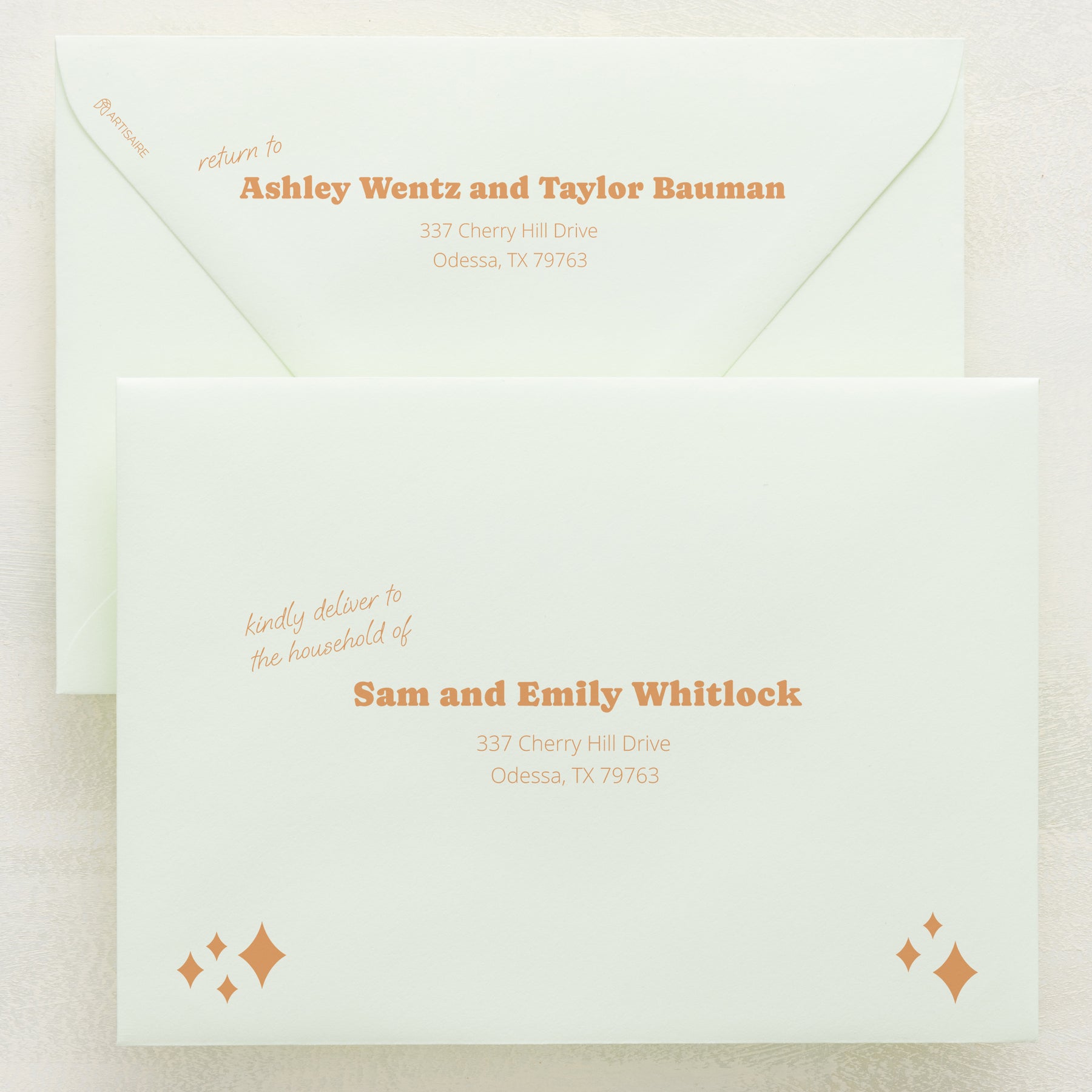 (Sample) Wedlibs Addressed Envelopes