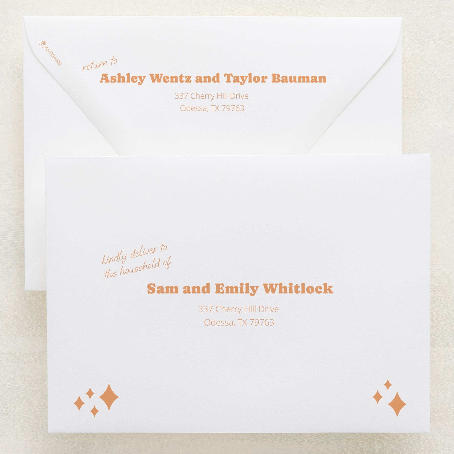 (Sample) Wedlibs Addressed Envelopes