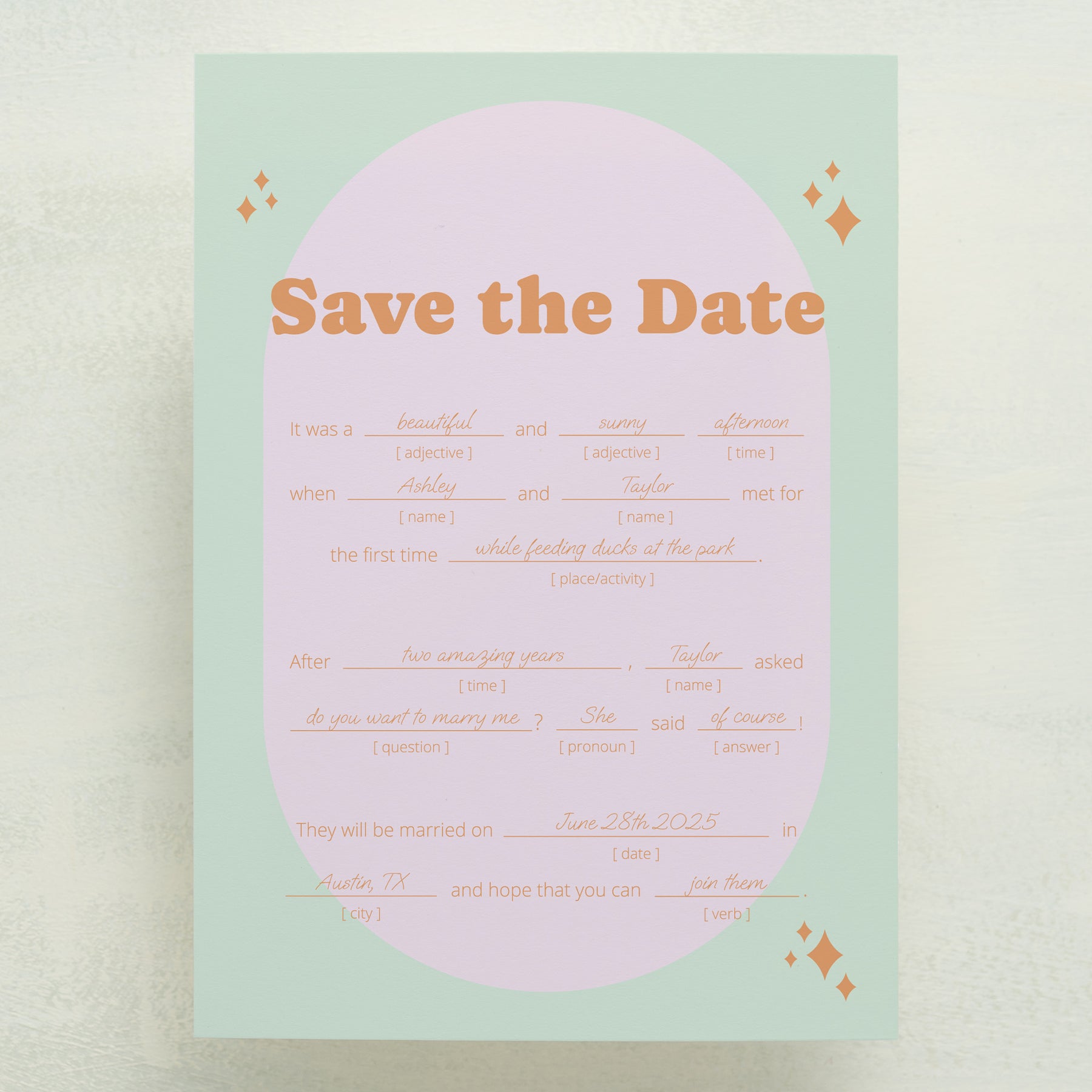 Wedlibs Save The Date (Sample)