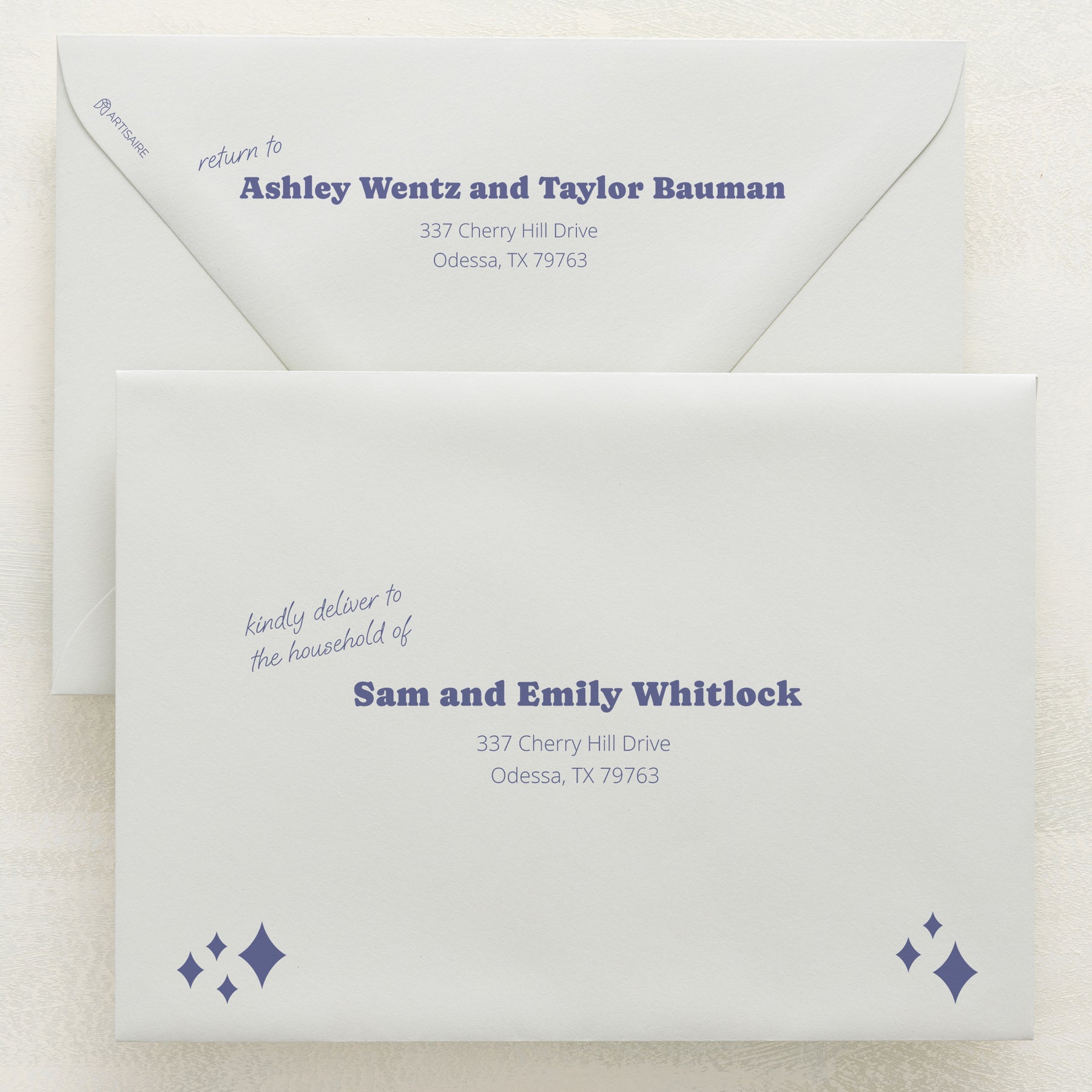 (Sample) Wedlibs Addressed Envelopes