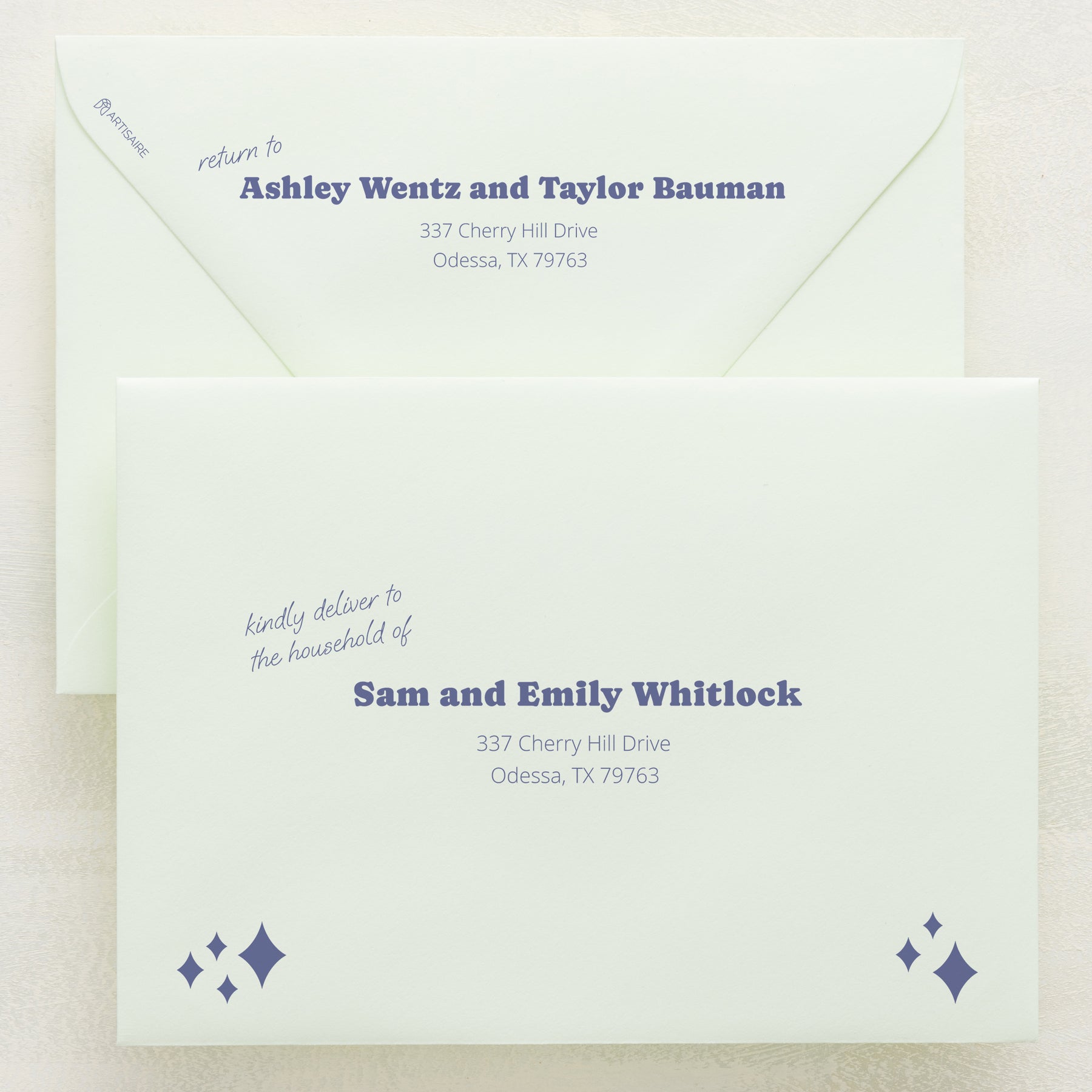 (Sample) Wedlibs Addressed Envelopes