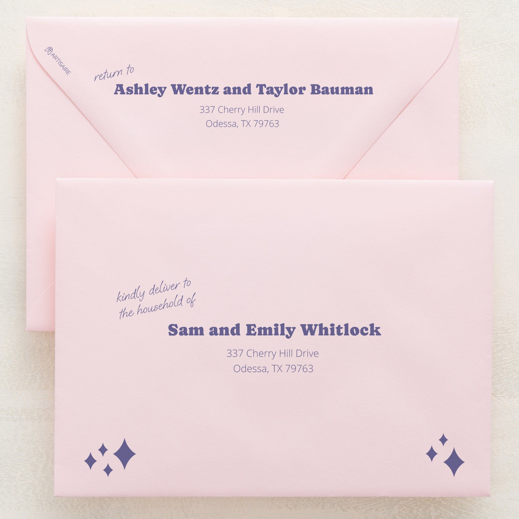 (Sample) Wedlibs Addressed Envelopes