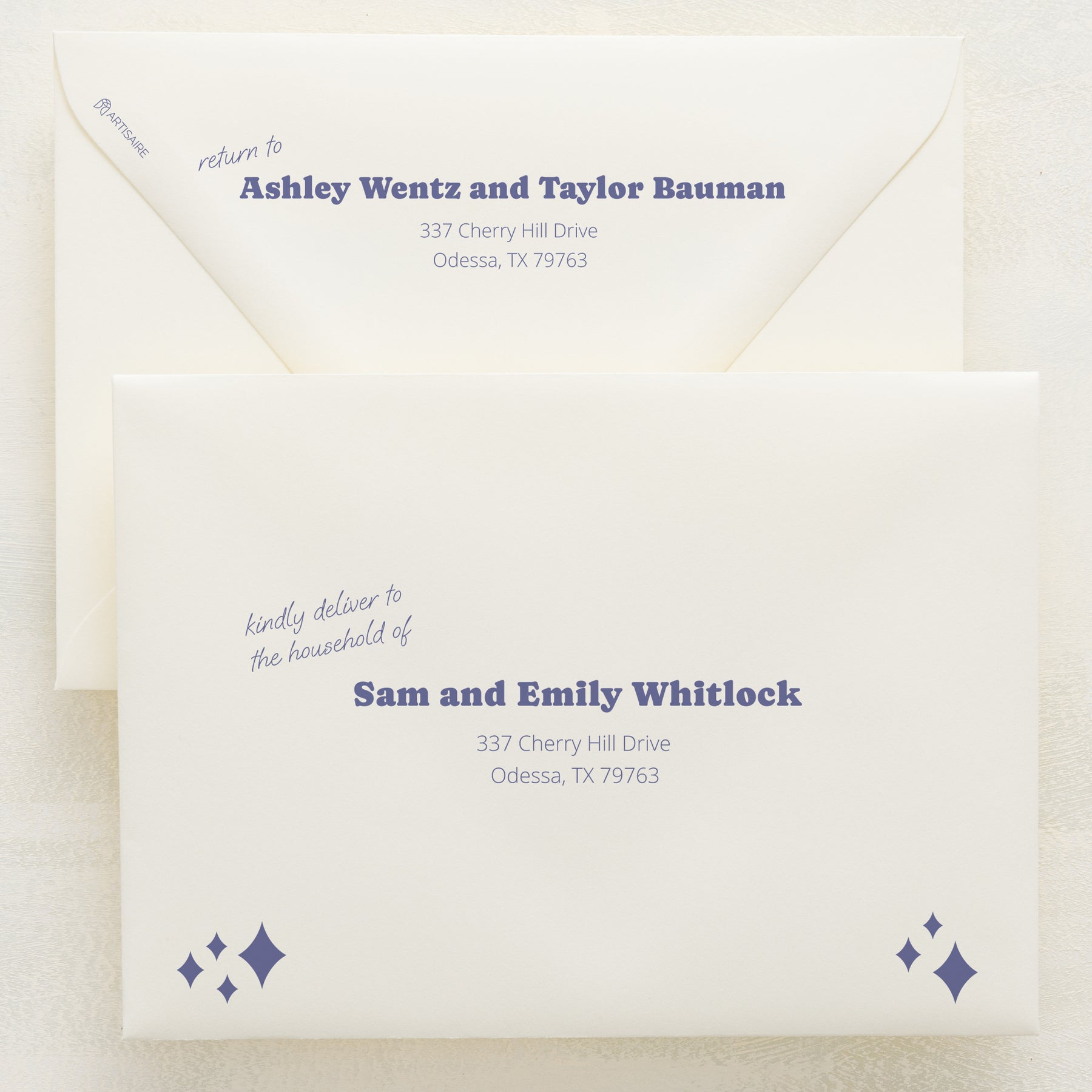 (Sample) Wedlibs Addressed Envelopes