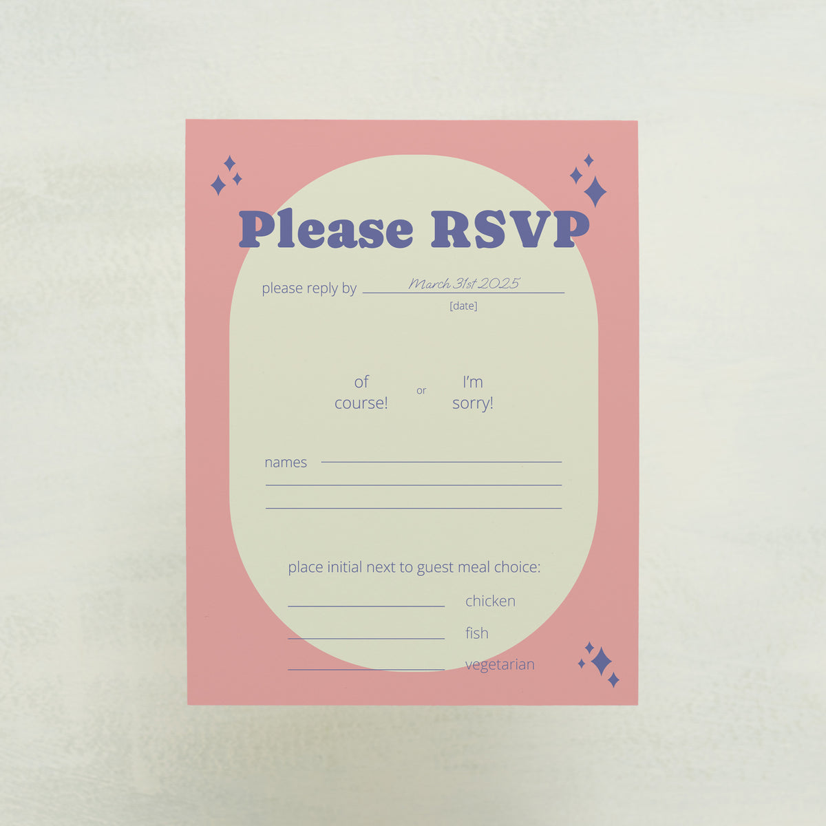 Wedlibs RSVP Cards