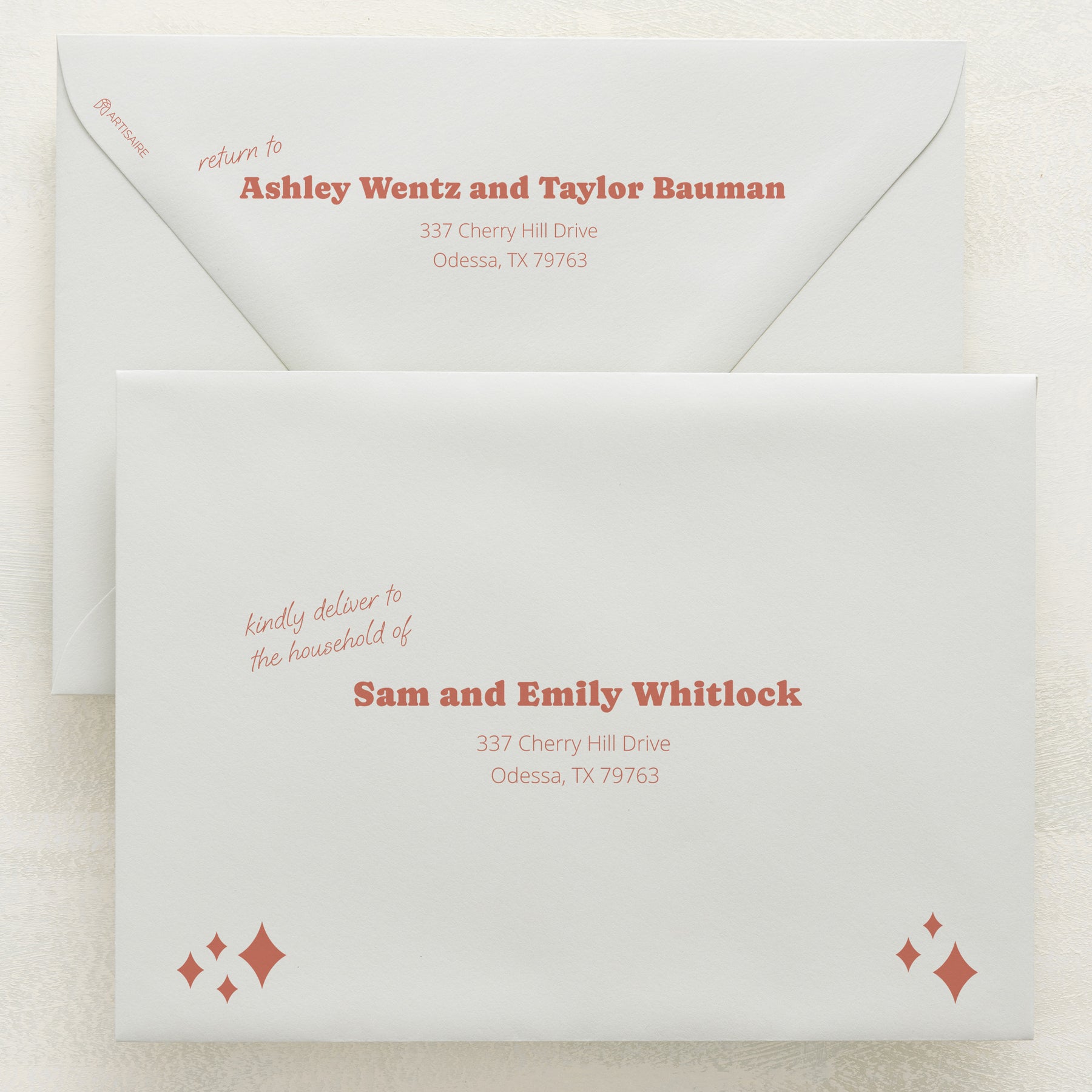 (Sample) Wedlibs Addressed Envelopes