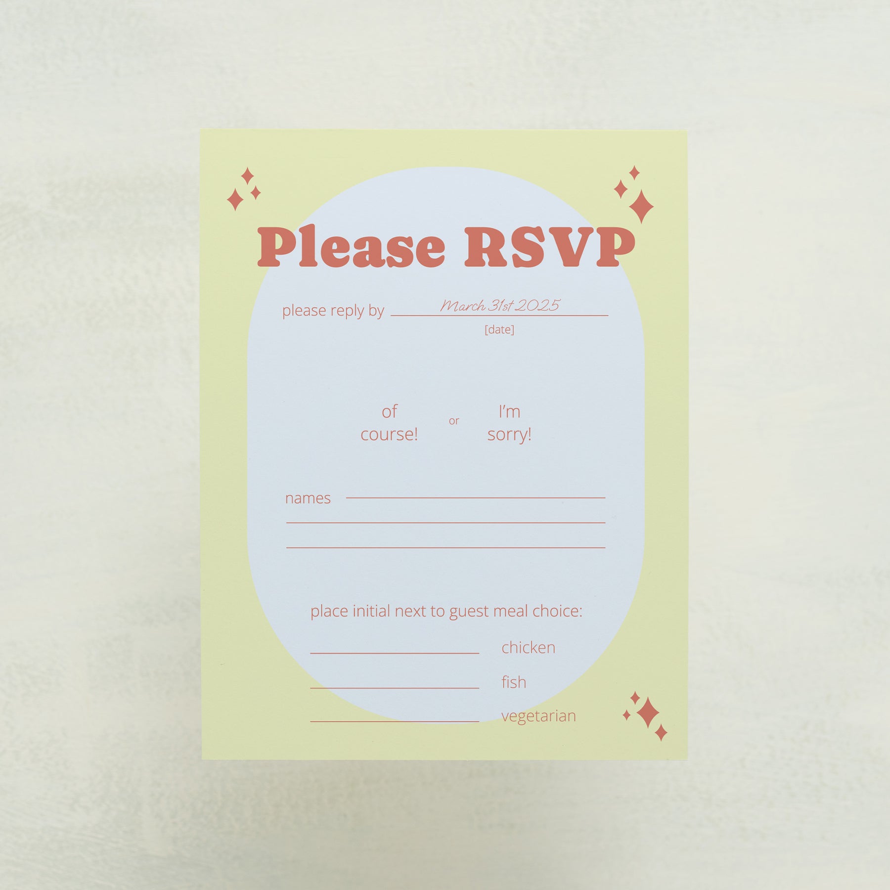 Wedlibs RSVP Cards