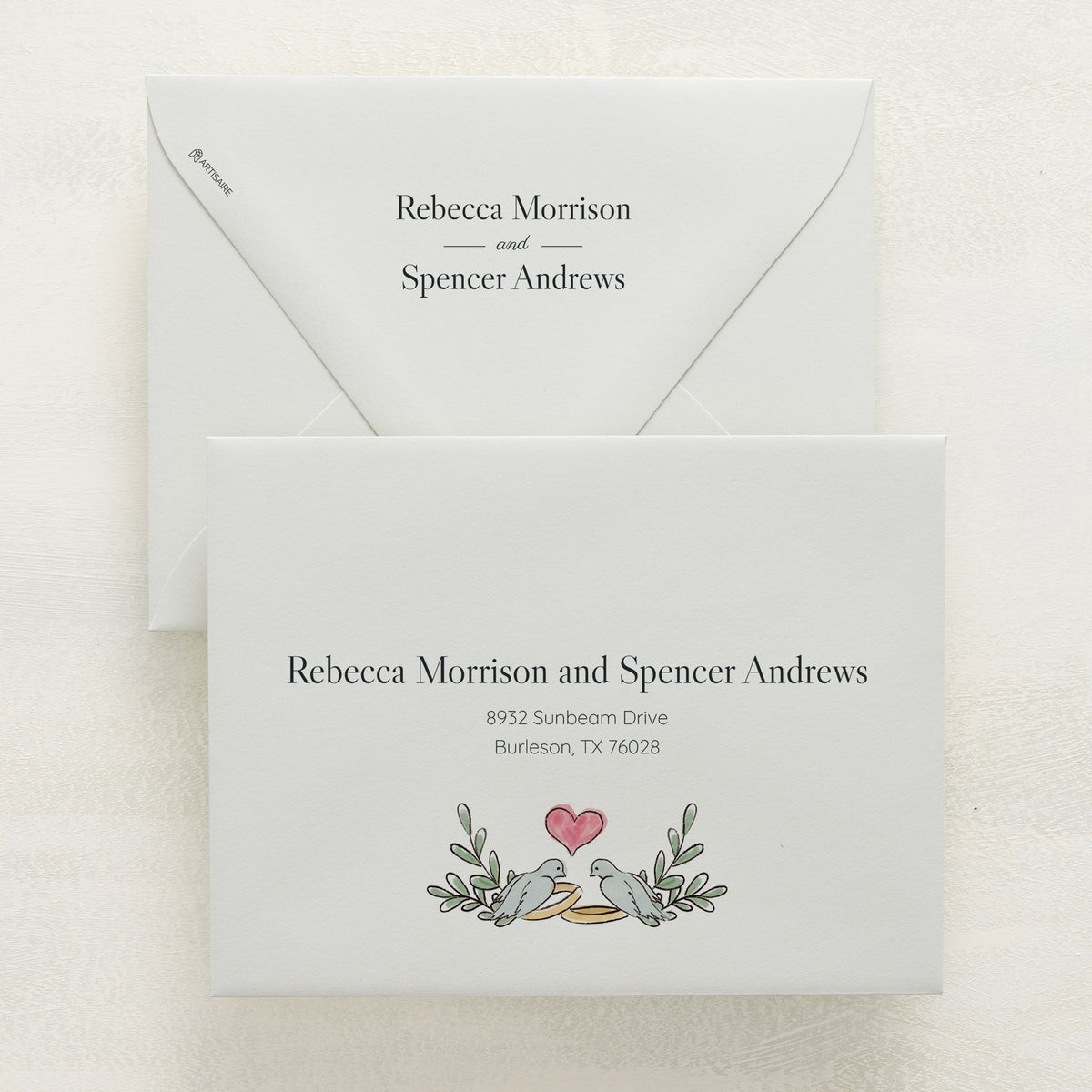 Lovebirds Reply Envelopes