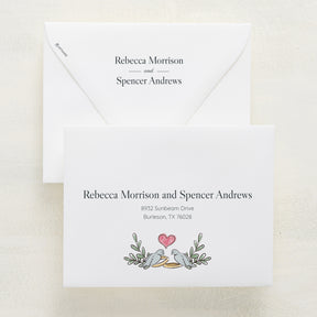 Lovebirds Reply Envelopes