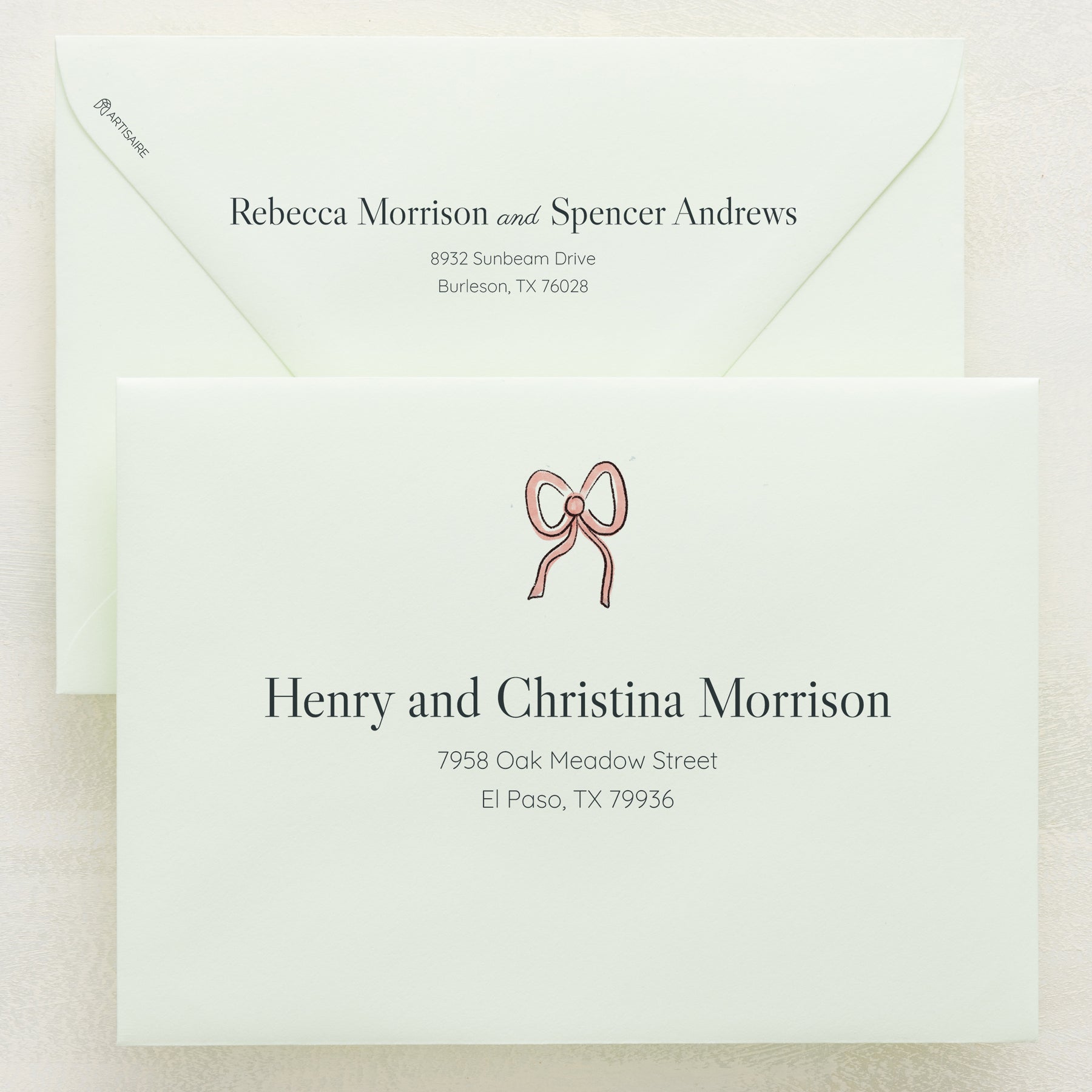 Lovebirds Addressed Envelopes