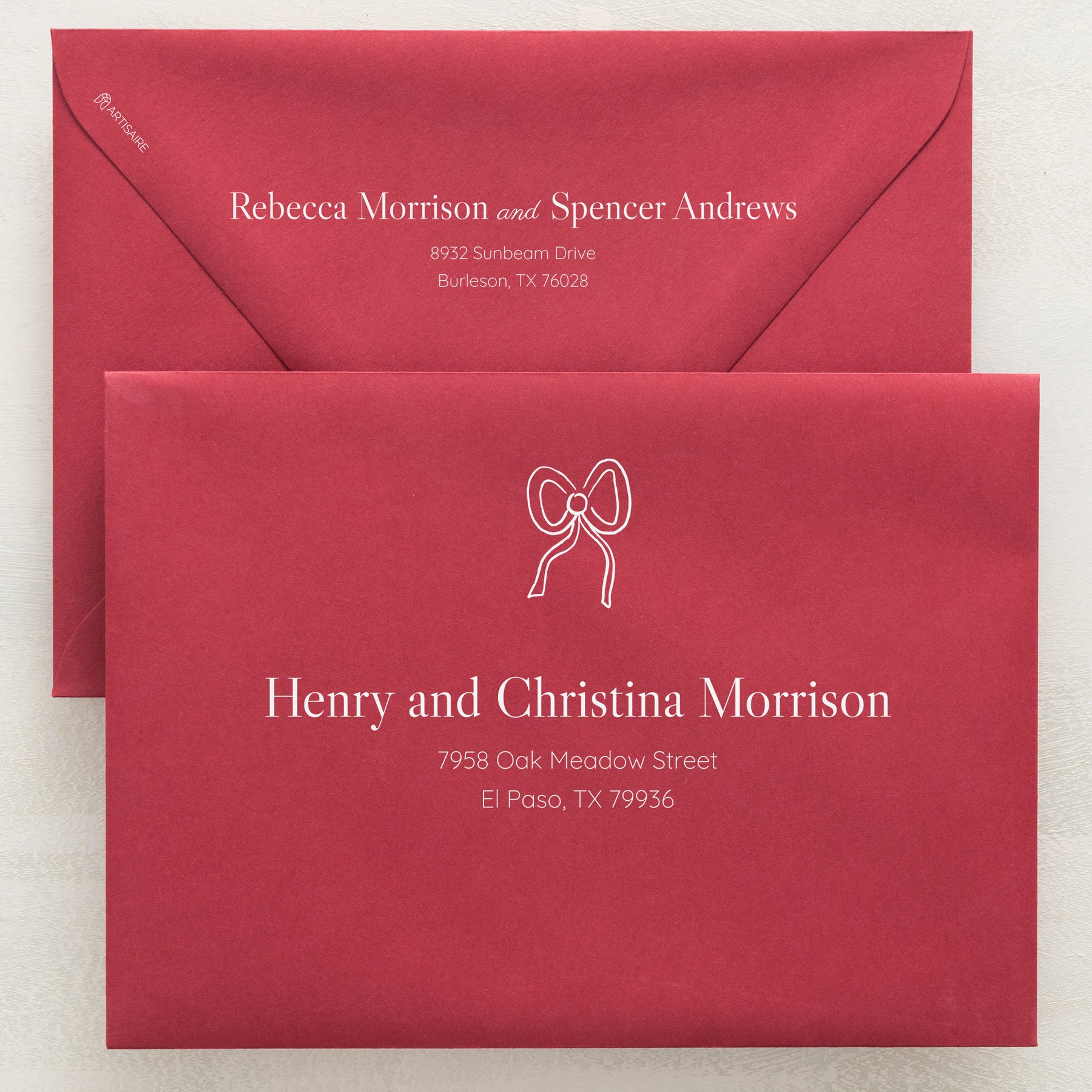 Lovebirds Addressed Envelopes