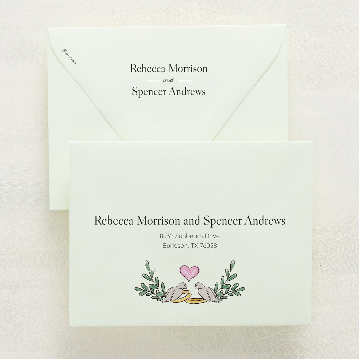 Lovebirds Reply Envelopes