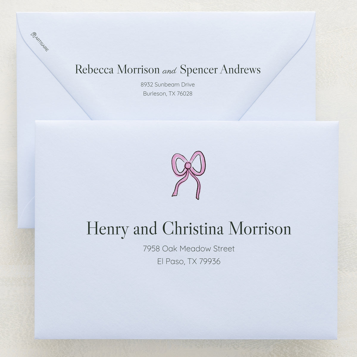 Lovebirds Addressed Envelopes