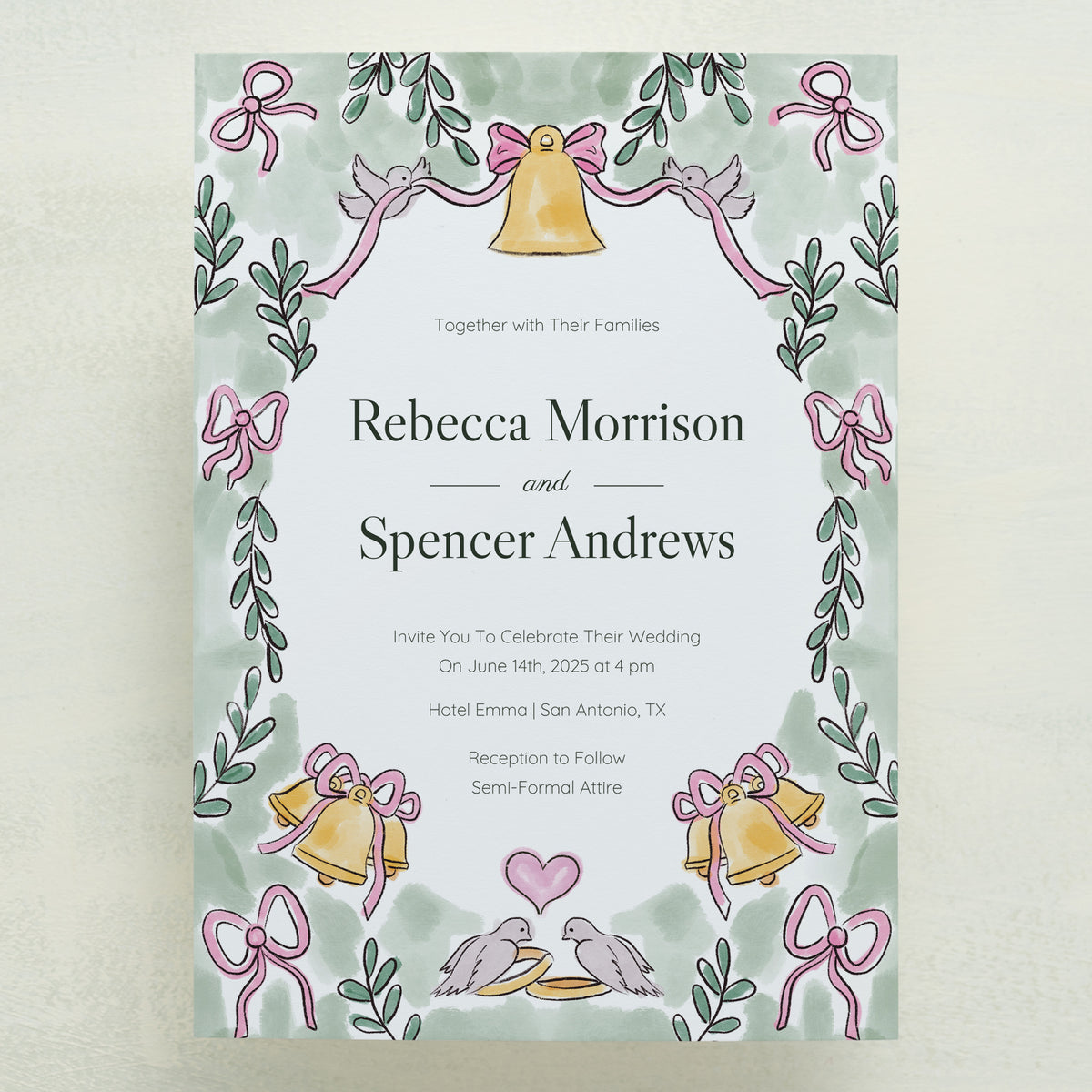 Lovebirds Wedding Invitations