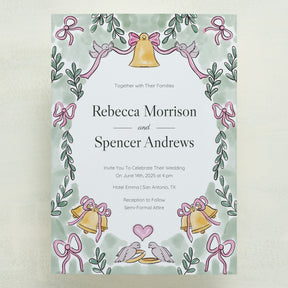 (Sample) Lovebirds Wedding Invitations